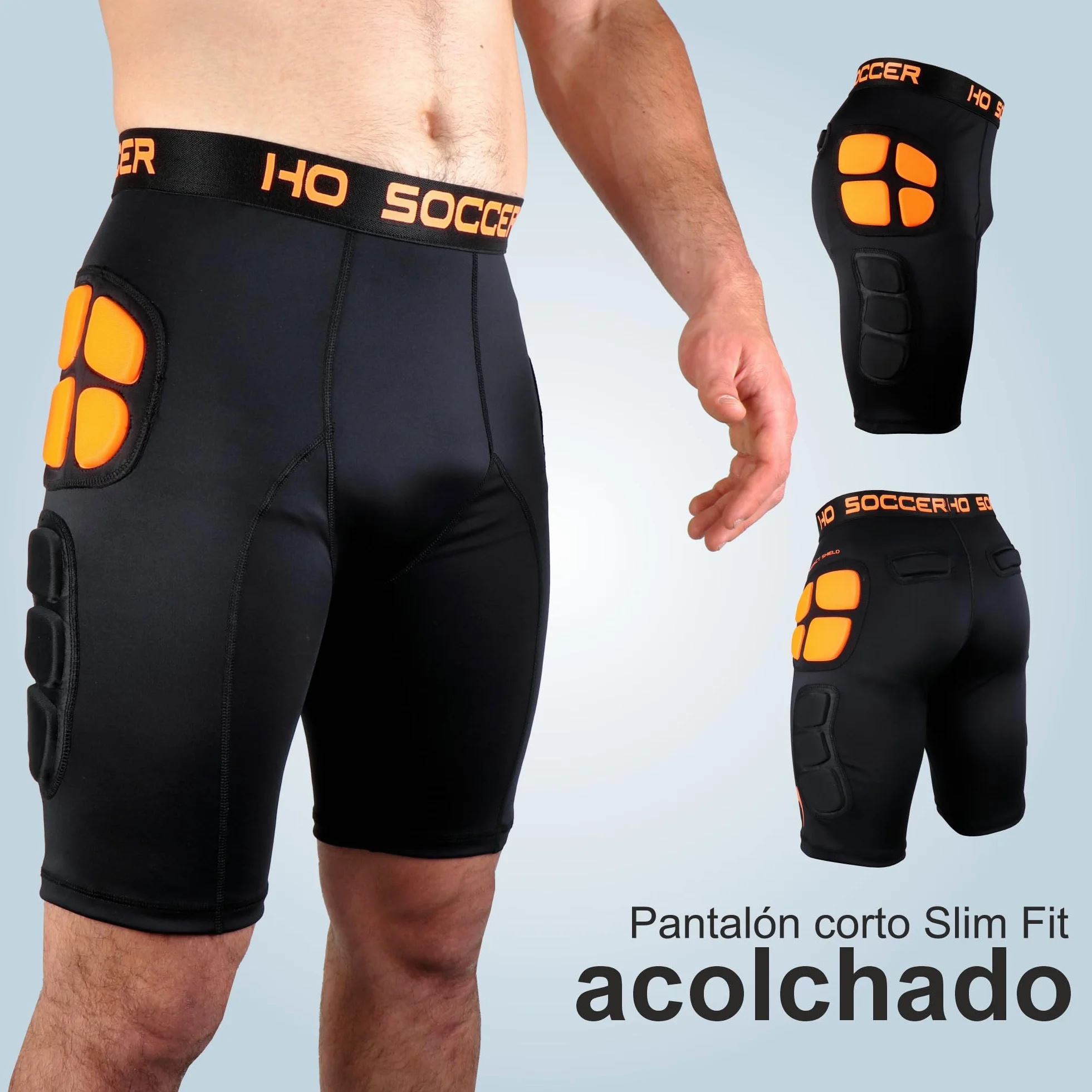 Ho Soccer Pantalones Cortos de Portero Short Impact Shield SR, Unisex Adulto