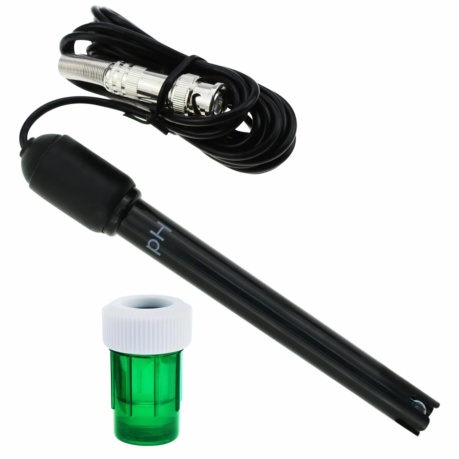Sonda de pH 0-14 Conector BNC Cable 300cm para Medidor PH Monitor Controlador Sensor Kit Reemplazo Acuario Hidroponía