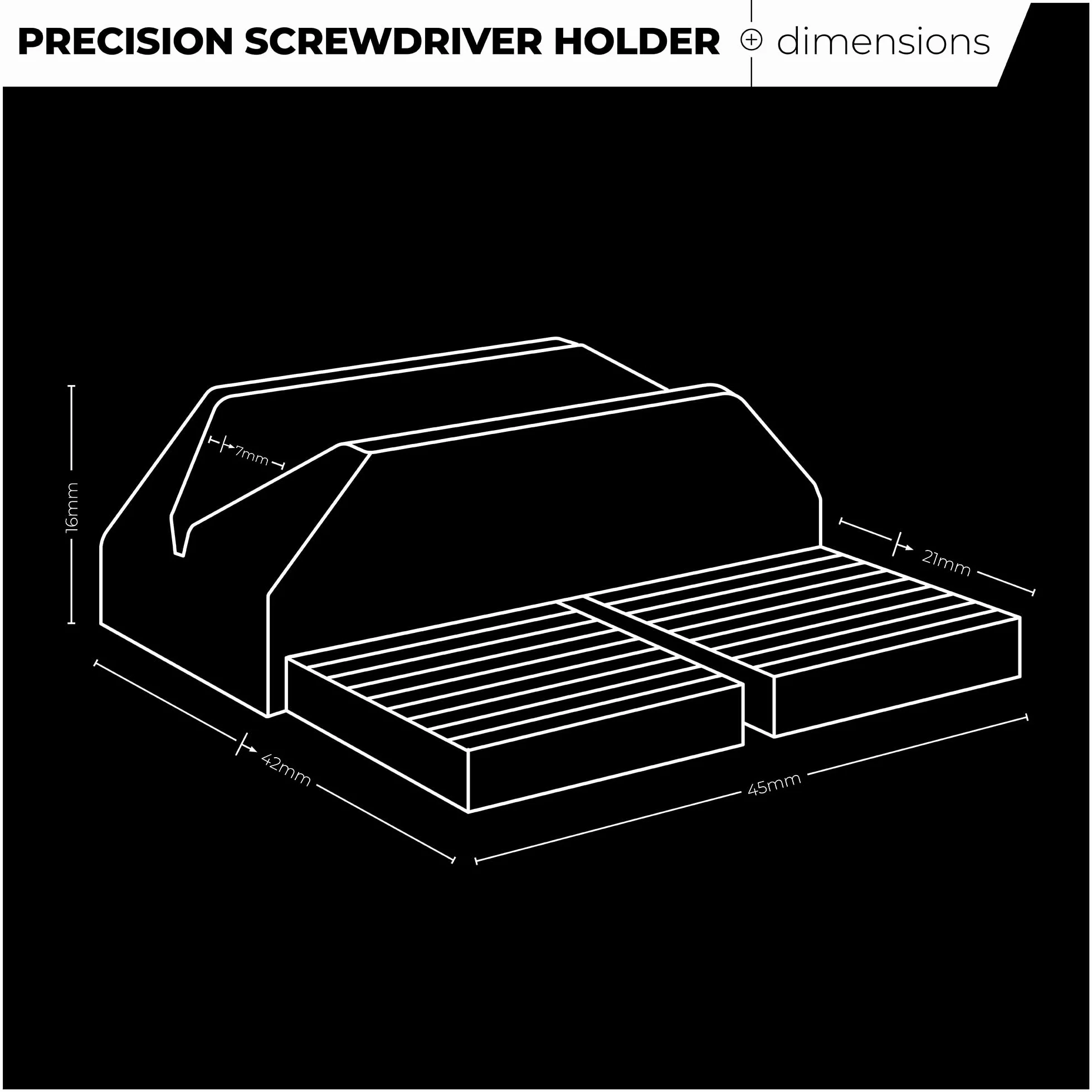 StealthMounts Cajón Colmena Destornillador de precisión 10 Unidades Organizadores modulares Caja de Herramientas TPE Moldeado por inyección