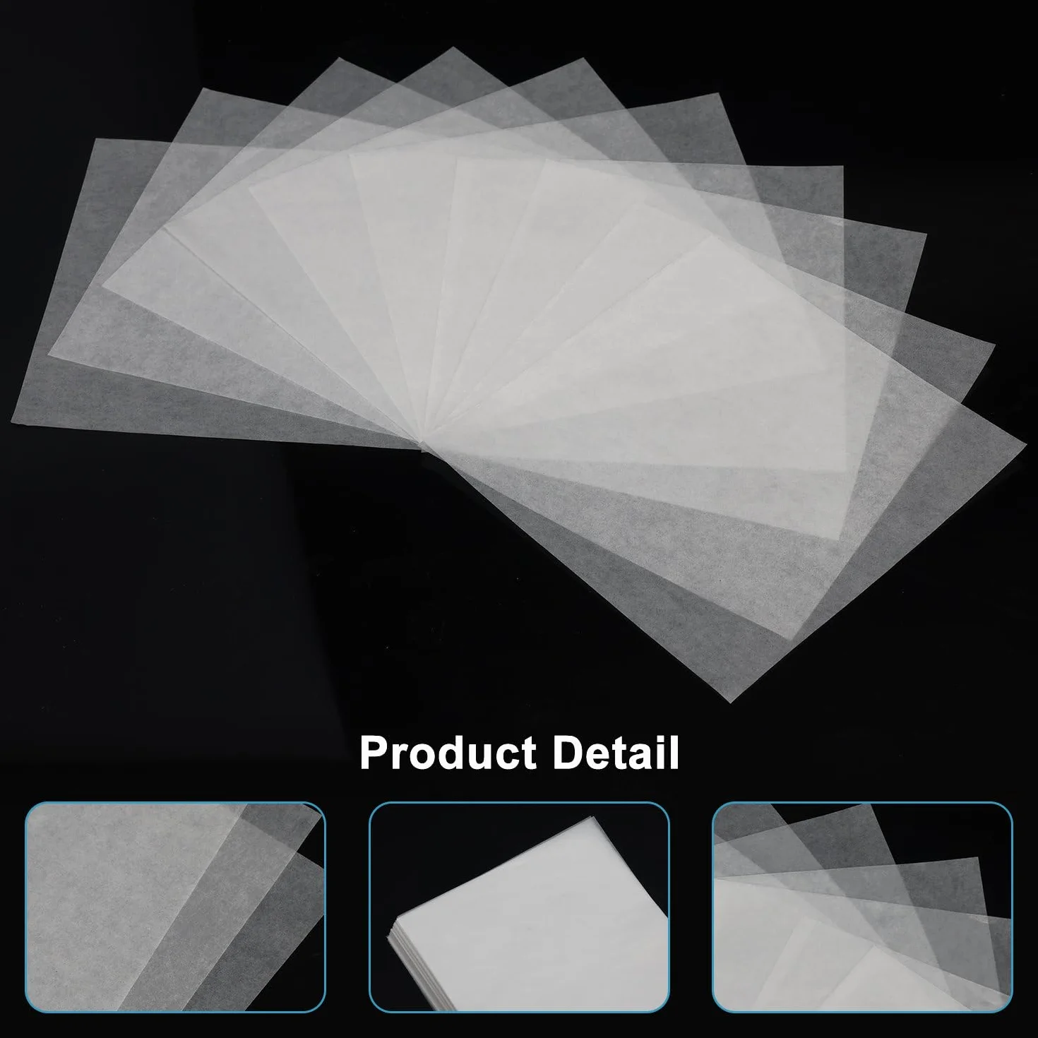 stonyLab Papel de Pesaje 75x75 mm sin Nitrógeno 500 Hojas para Balanza Analítica Laboratorio