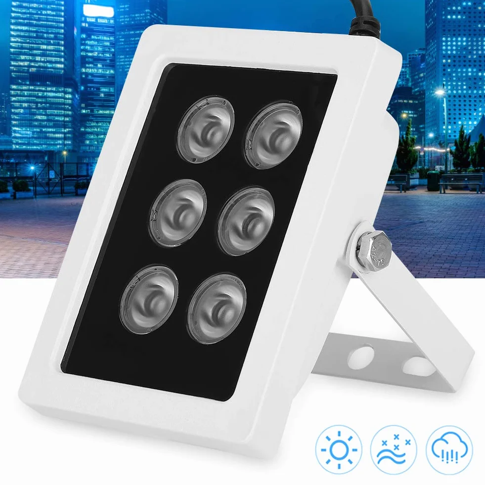 Iluminador IR DC12V 6W IP66 a Prueba de Agua para Cámara de Seguridad