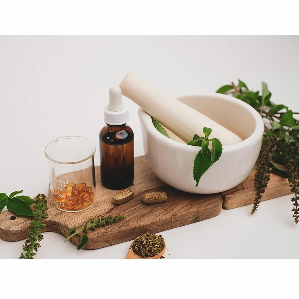 Mortero con Mano 60 ml Porcelana Laboratorio KENZIUM