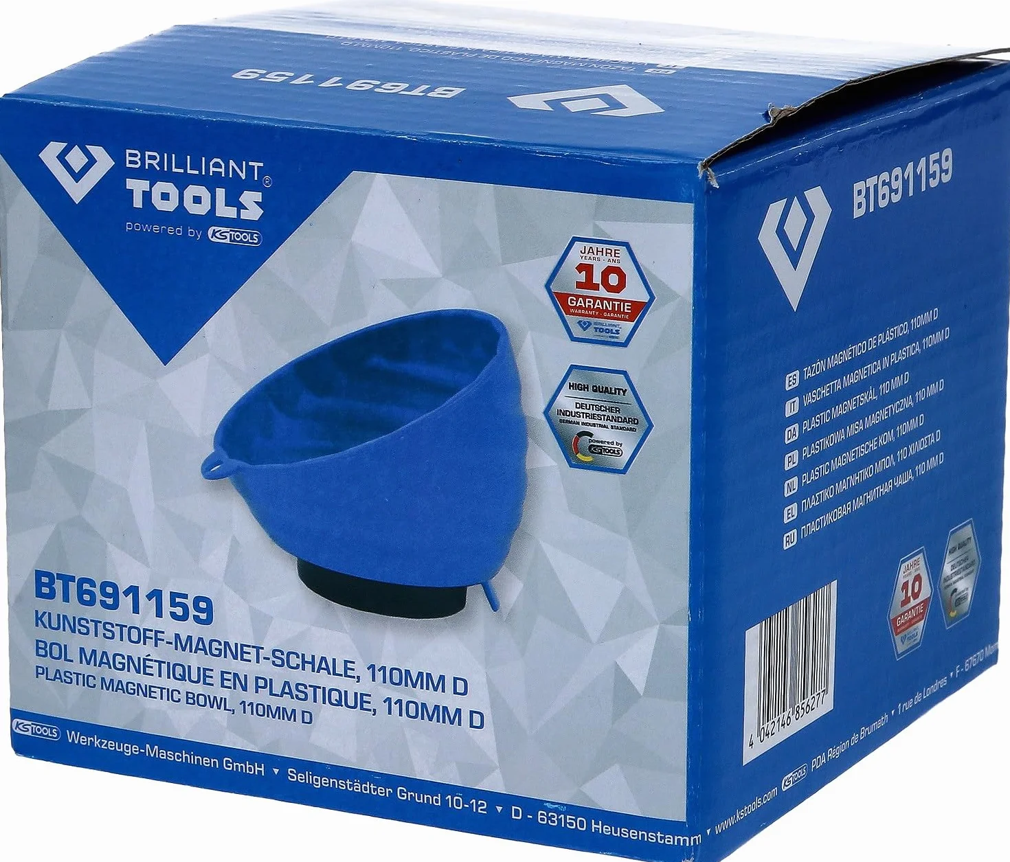 BRILLIANT TOOLS BT691159 Medio disco magnético de plástico Ø 11 cm