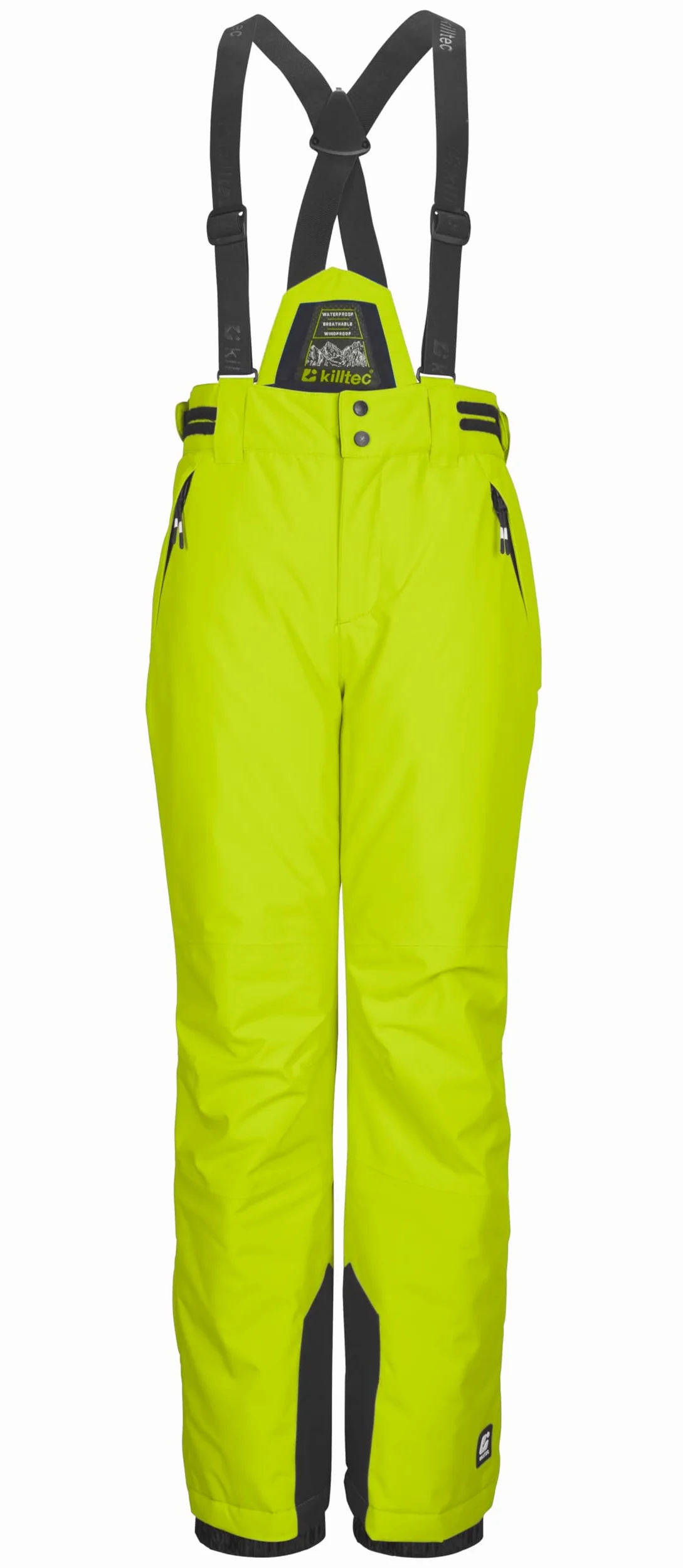 Killtec Ksw 214 Bys Ski Pnts - Pantalones de esquí/Pantalones funcionales con Peto Desmontable, protección de los Bordes y protección contra la Nieve Niños