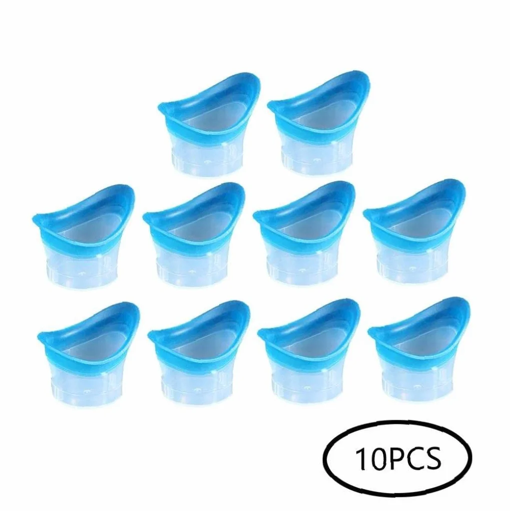 10 Piezas de Silicona Taza de Lavado Ocular para Refrescarse y Limpiar los Ojos