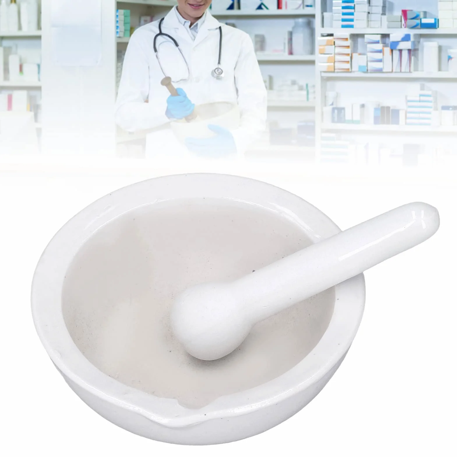 Tyenaza Juego De 5 Morteros De Cerámica 100 Ml Resistentes Al Calor Químico Suministros De Laboratorio Científico