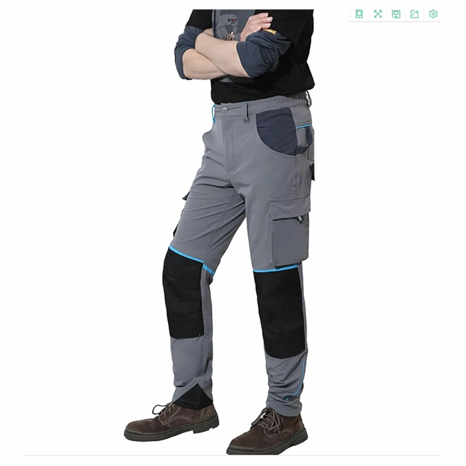 Pantalones de Trabajo Hombre Pantalones de Trabajo Multibolsillos Pantalones Senderismo Ropa for Hombre