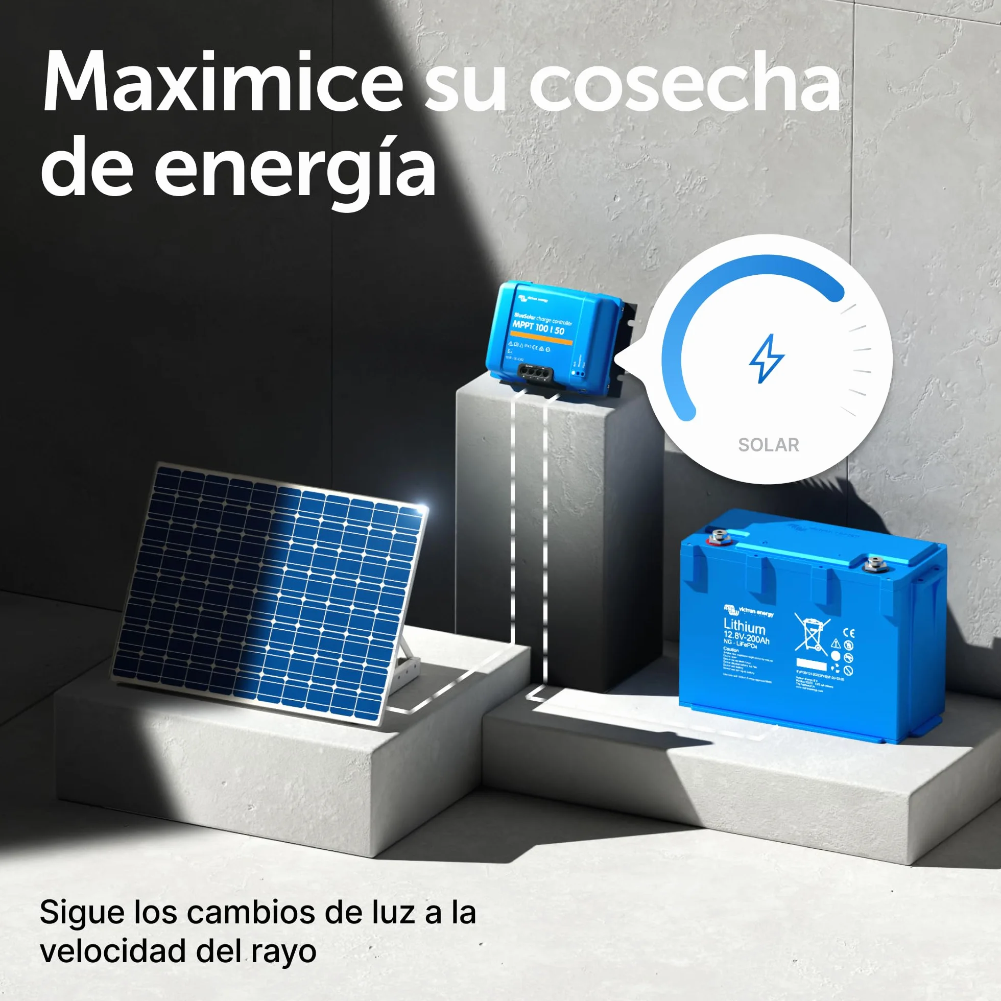 Victron Energy BlueSolar MPPT 100V 50A 12/24V Controlador de Carga Solar