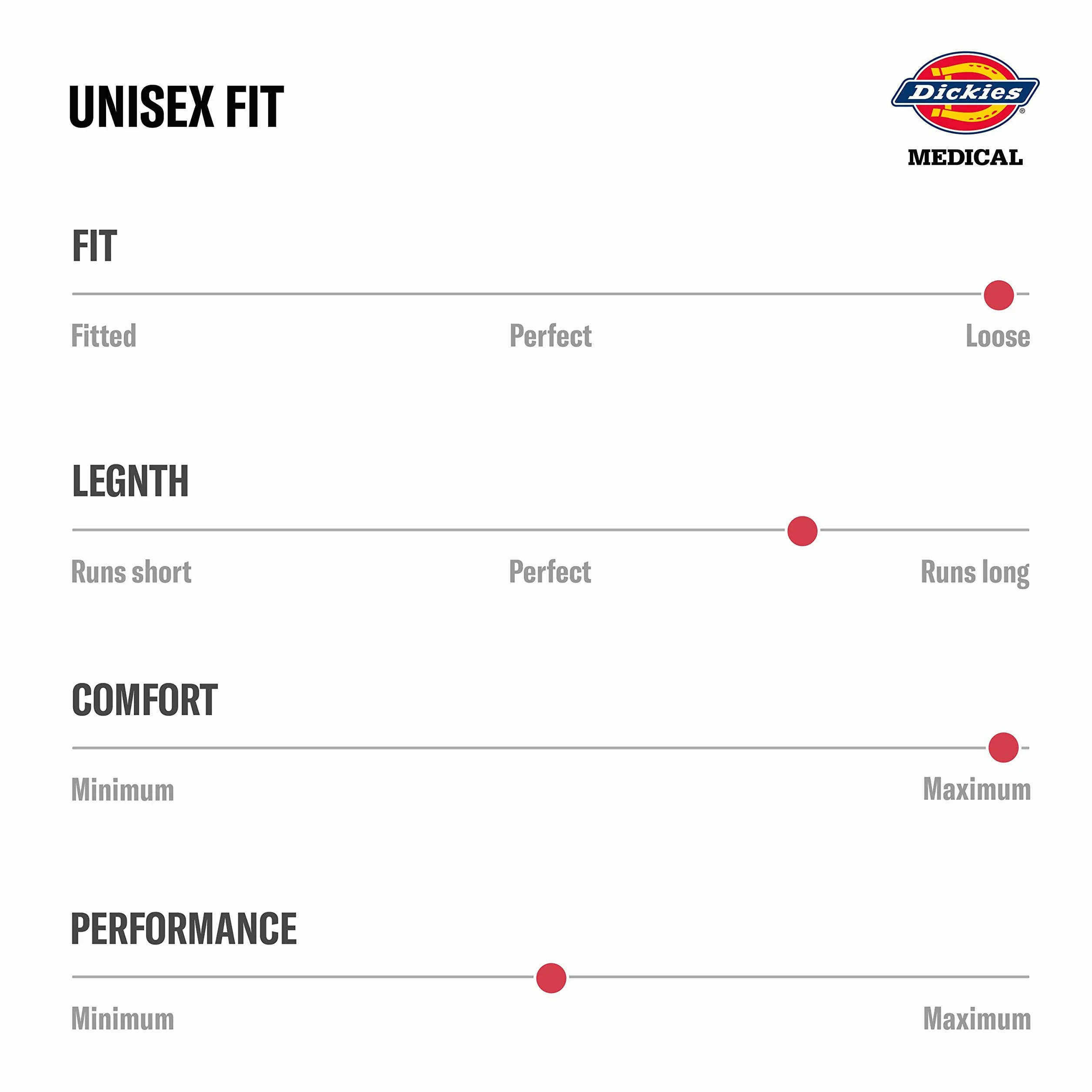 Dickies EDS Essentials DK019 - Pantalón quirúrgico para hombre y mujer, tiro natural, pierna cónica
