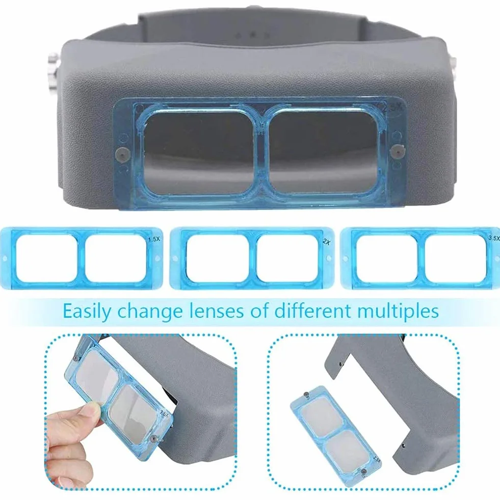 Lupas dentales binoculares con banda para la cabeza 1.5x 2.0x 2.5x 3.5x