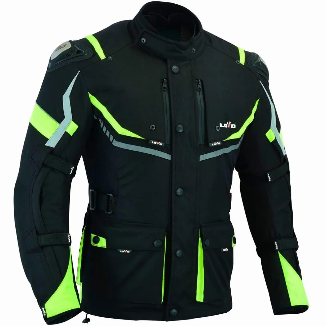 LOVO - Chaqueta Moto Tricapa 4 Estaciones Hombre - Chaqueta Moto Hombre con Protecciones Homologadas para Invierno y Verano - Cazadora de Alta Protección Longitud 3/4 - Funcionalidad y Seguridad Total