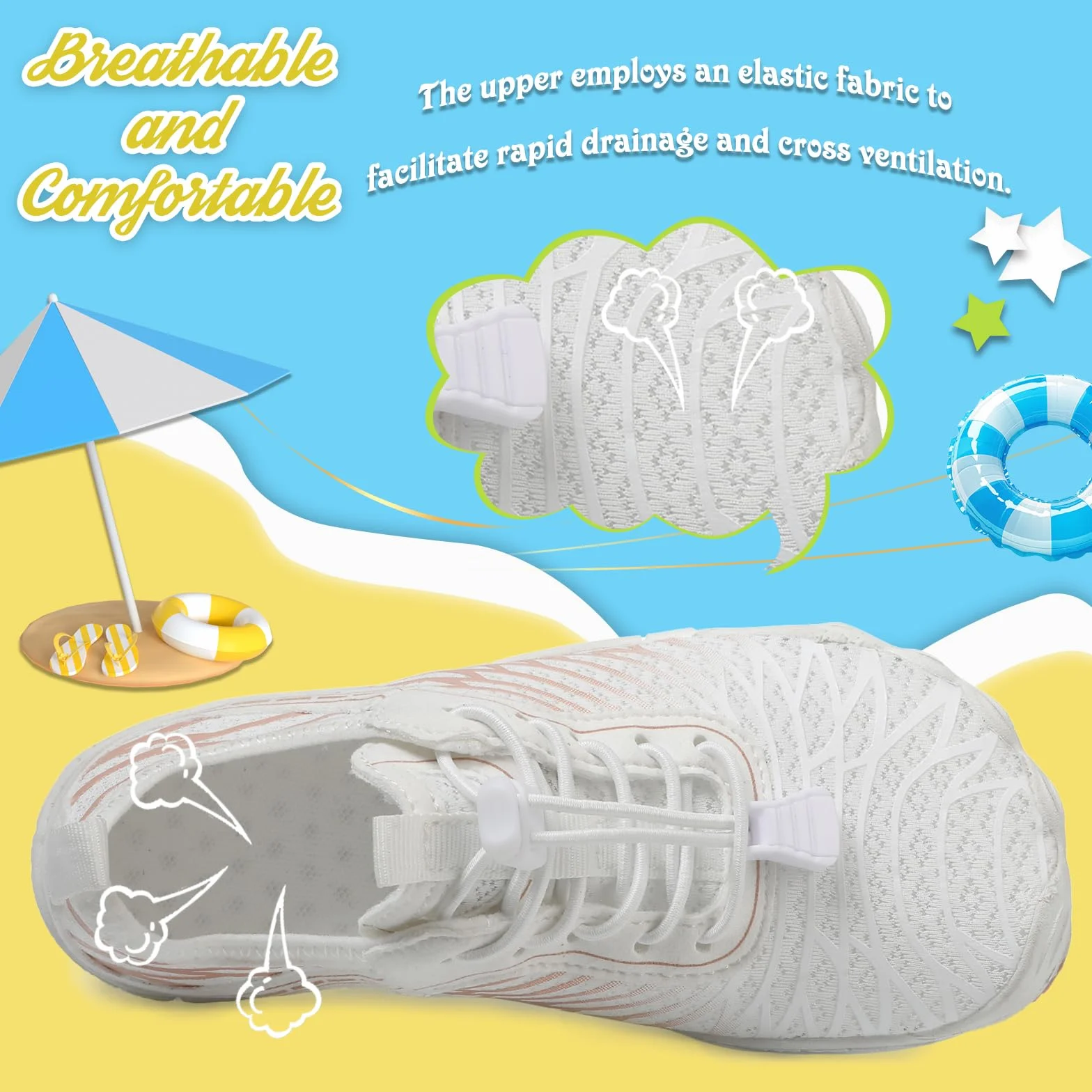 AONETIGER Zapatos descalzos para niños, transpirables, de secado rápido, antideslizantes, tallas 26-35
