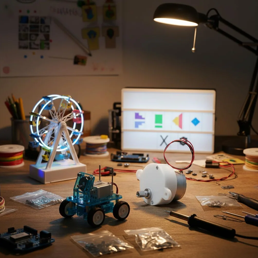 Motor Eléctrico de Engranajes 6V 5 RPM 0.2W Micro Motorreductor de Plástico