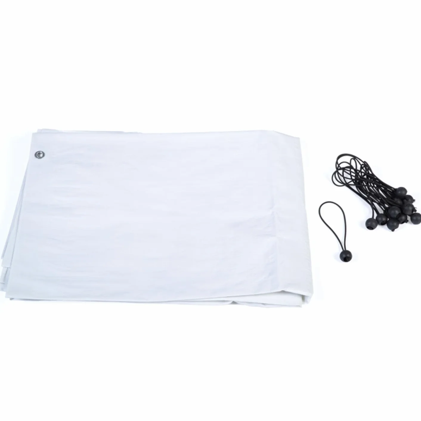 Lona impermeable blanca 150 GR para corrales de gallineros 1 trasera 2 lados
