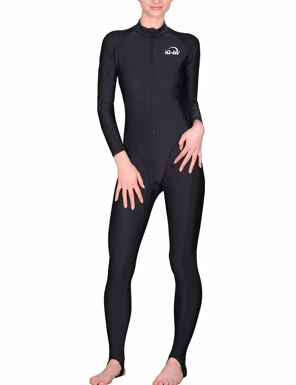 iQ-Company UV 300 Overall Watersport - Trajes de Buceo para Mujer, Color Negro
