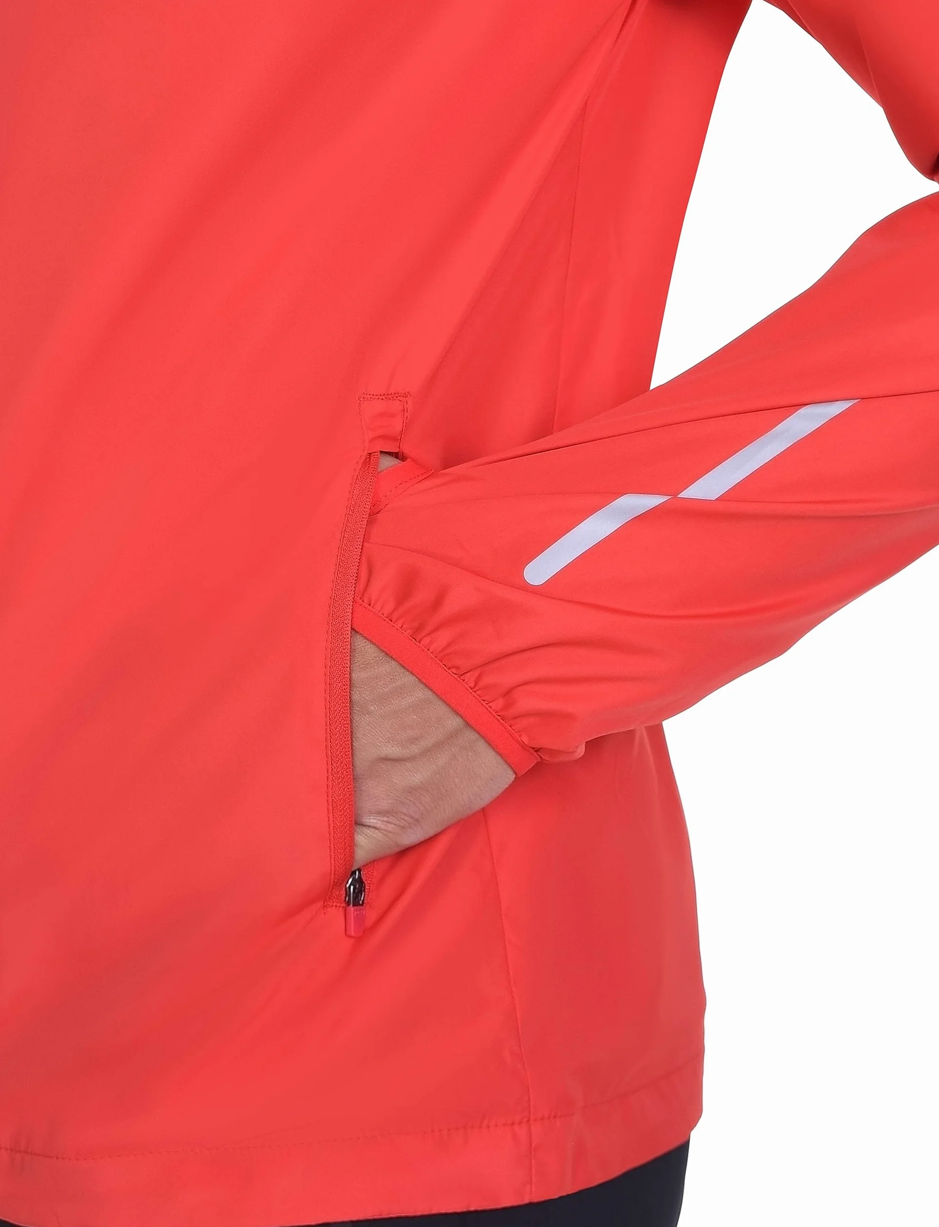 TCA Chaqueta Softshell de Running para Hombres, Reflectante, Transpirable y Plegable, con Bolsillos con Cierre
