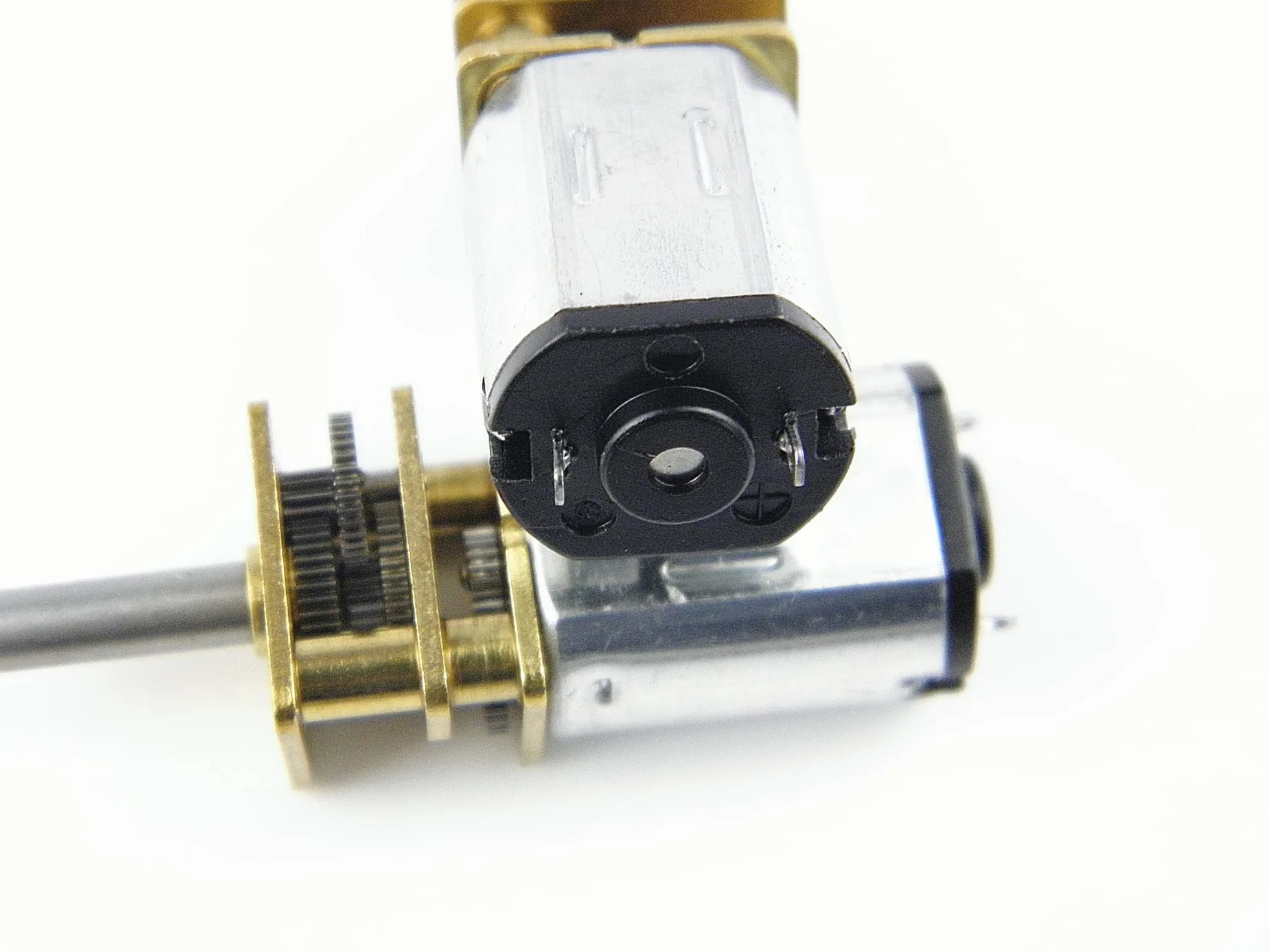 CHANCS Mini motor de engranaje de metal N20 DC 3 V 3 RPM eje 10 mm alto par