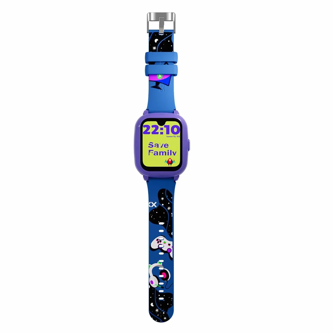 SaveFamily Iconic Plus 2 Reloj Inteligente Niño GPS Llamada Vídeo SOS SIM Gamer