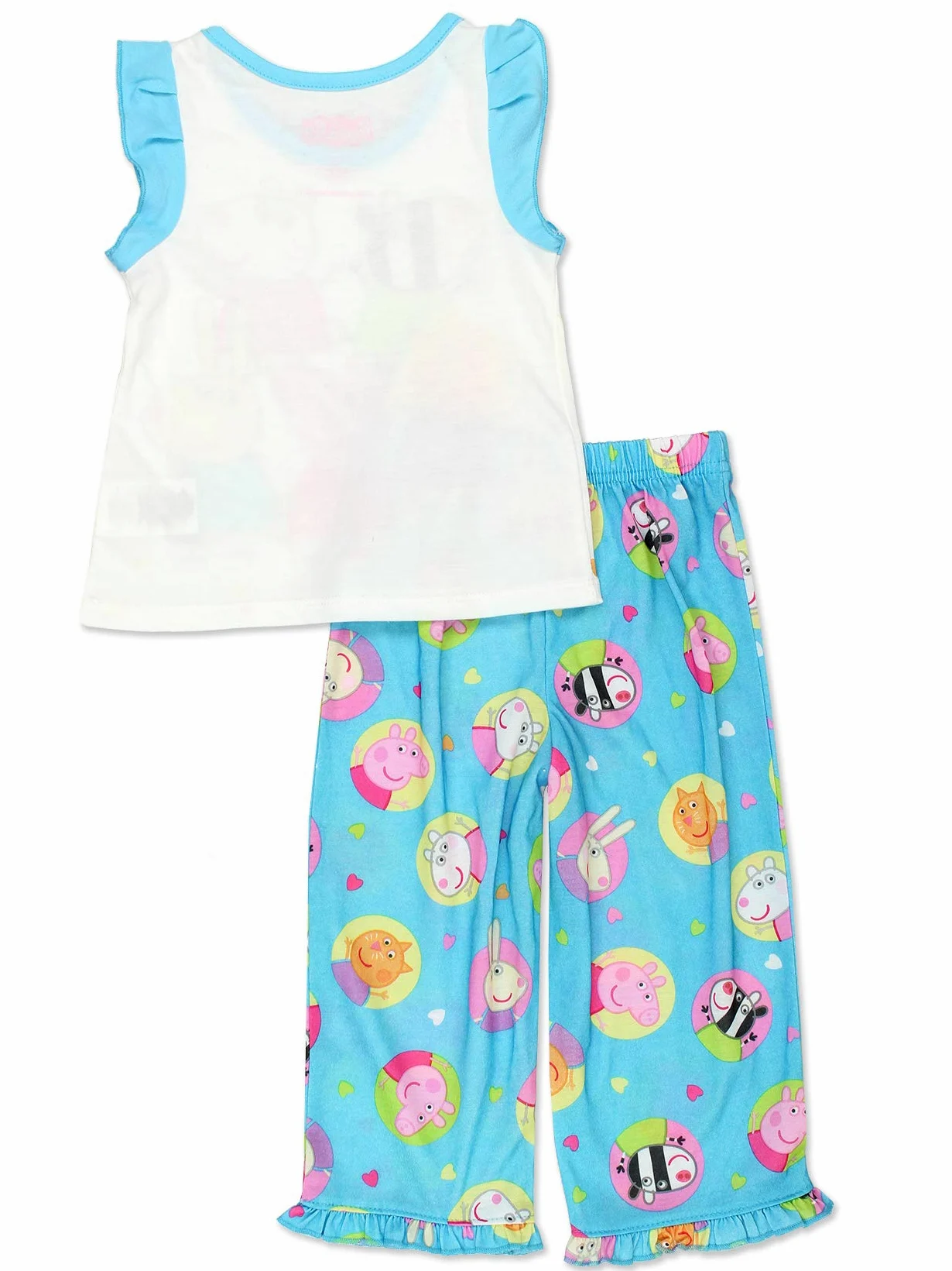 Peppa Pig Pijama de poliéster suave para niñas