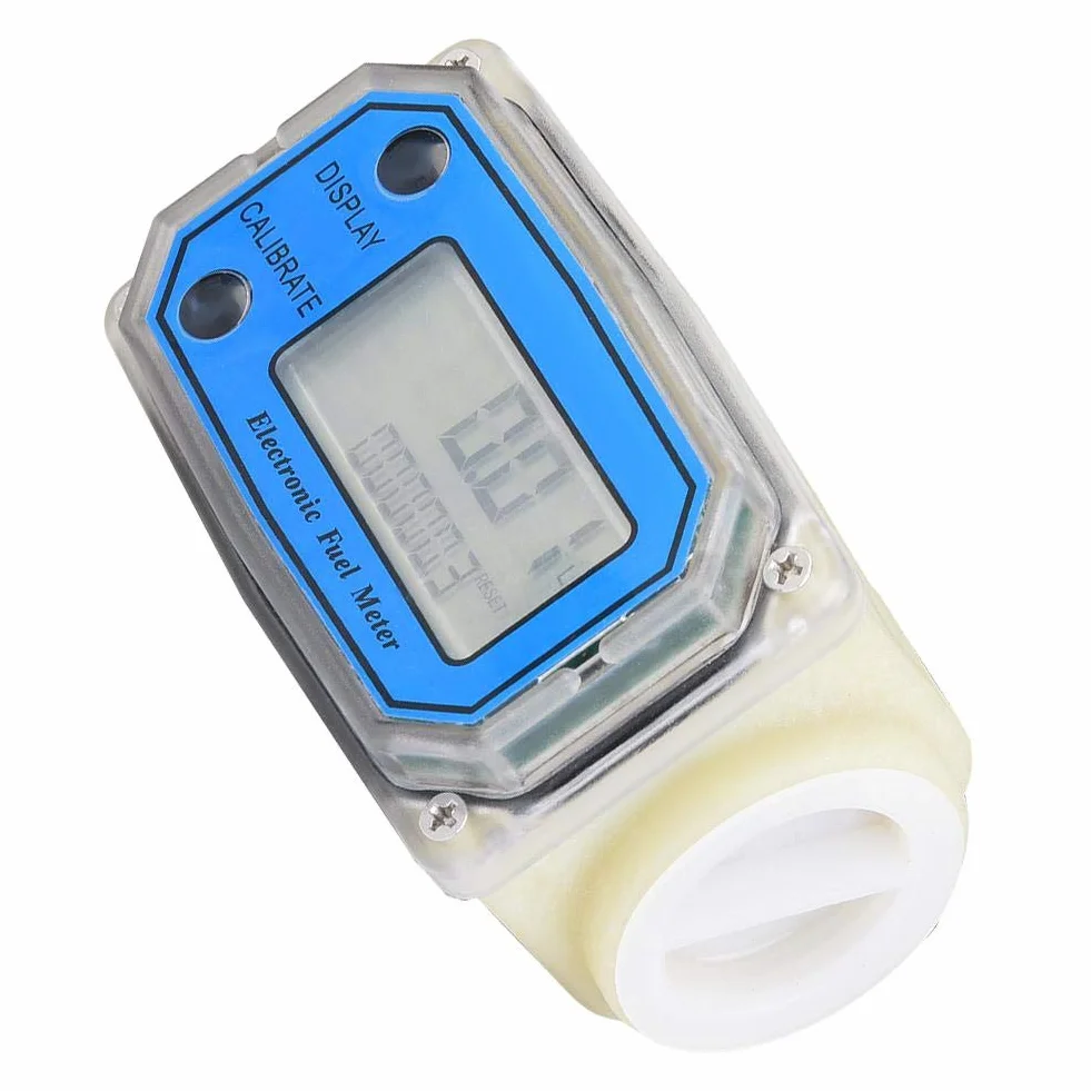 Medidor de flujo de turbina digital 1" NPT 15-120 l/min medidor de agua combustible aceite