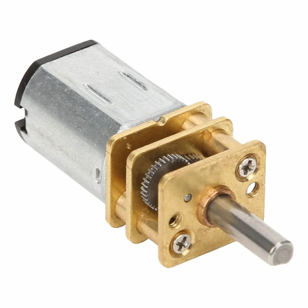 Motorreductor DC 12V 60RPM GA12-N20, Caja de Engranajes de Metal, Control Positivo e Inverso