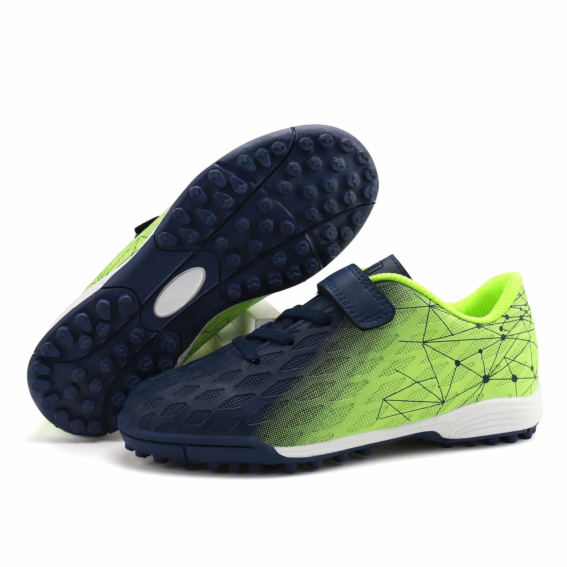 JABASIC Hallen Botas de fútbol para niños y niñas césped artificial