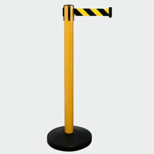 Poste Amarillo y Cinta Negra/Amarilla 3m