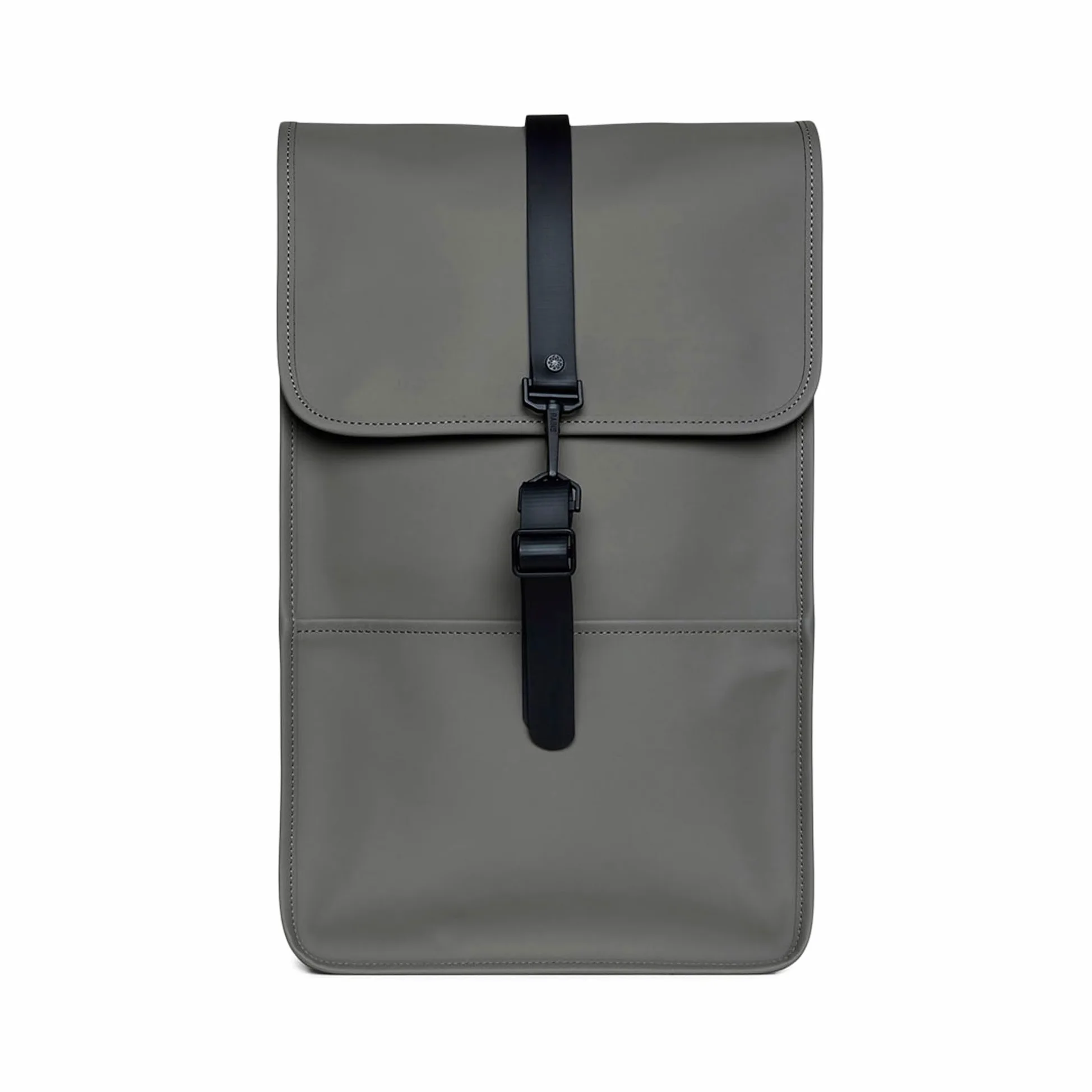 RAINS Backpack, Mochila impermeable para hombres y mujeres, bolsa para ordenador portátil, para trabajo o viajes, Gris, Regular, Moderno