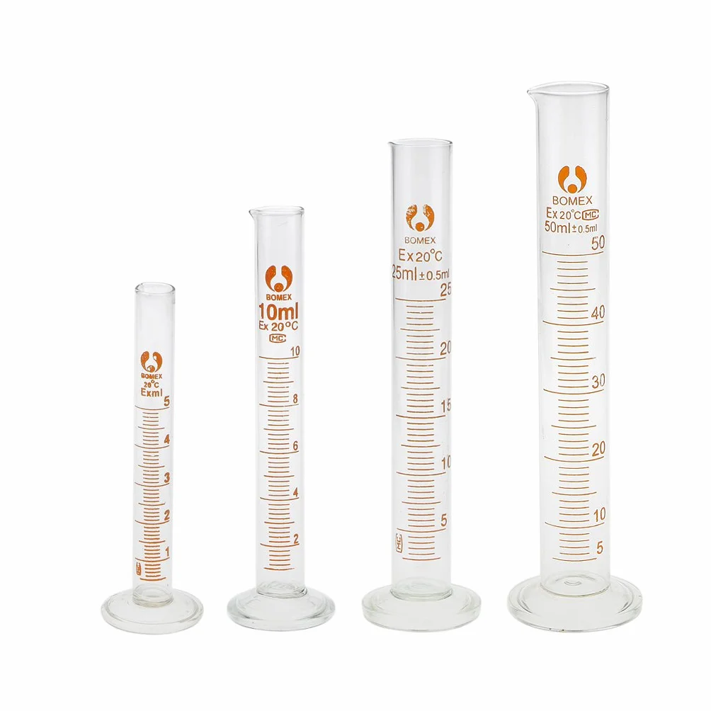 Cilindro Probeta Graduada 50ml Vidrio Laboratorio Química