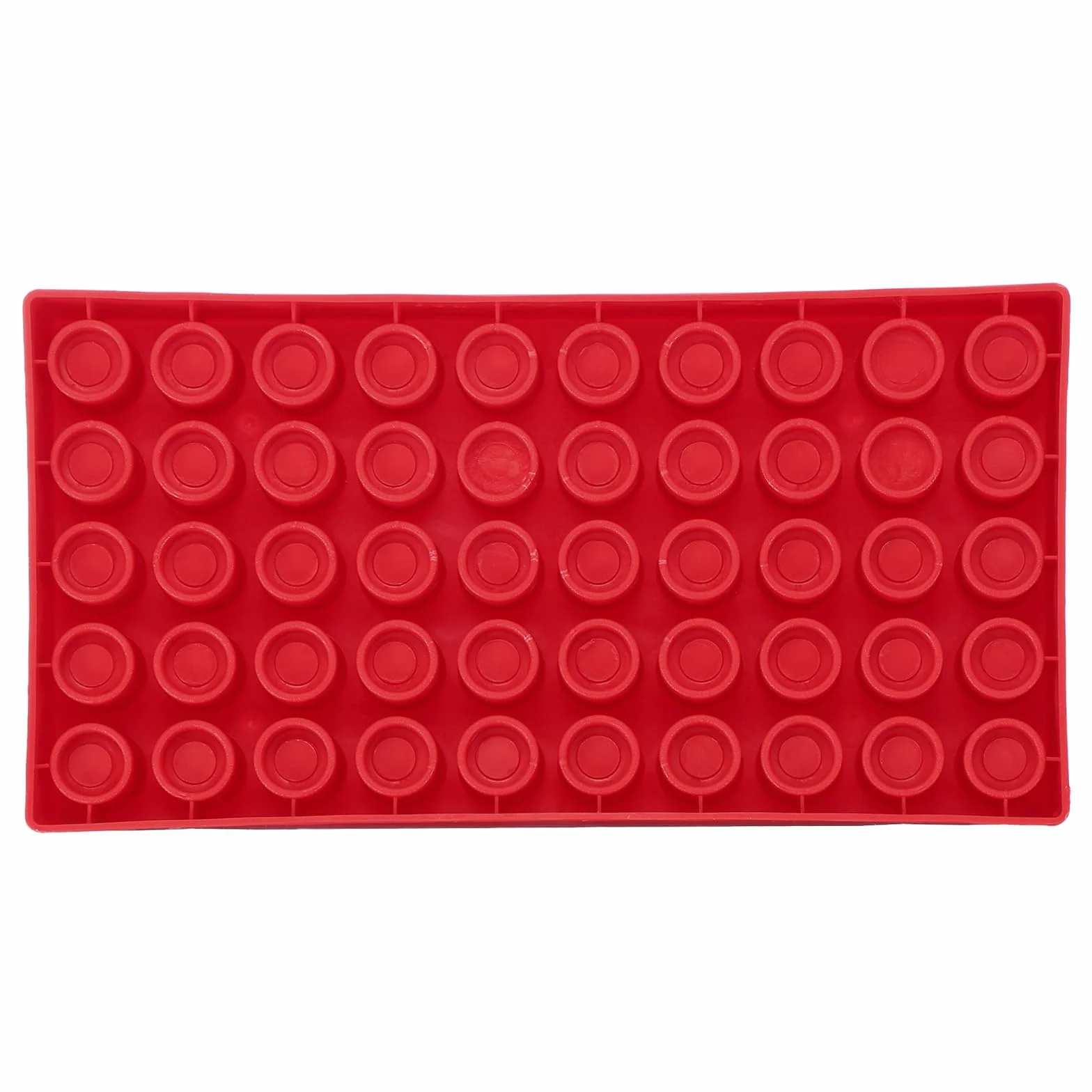 PATIKIL Soporte para Viales de 2ml para Autosamplers, 3 Bandejas Apilables de 50 Pocillos, Rojo