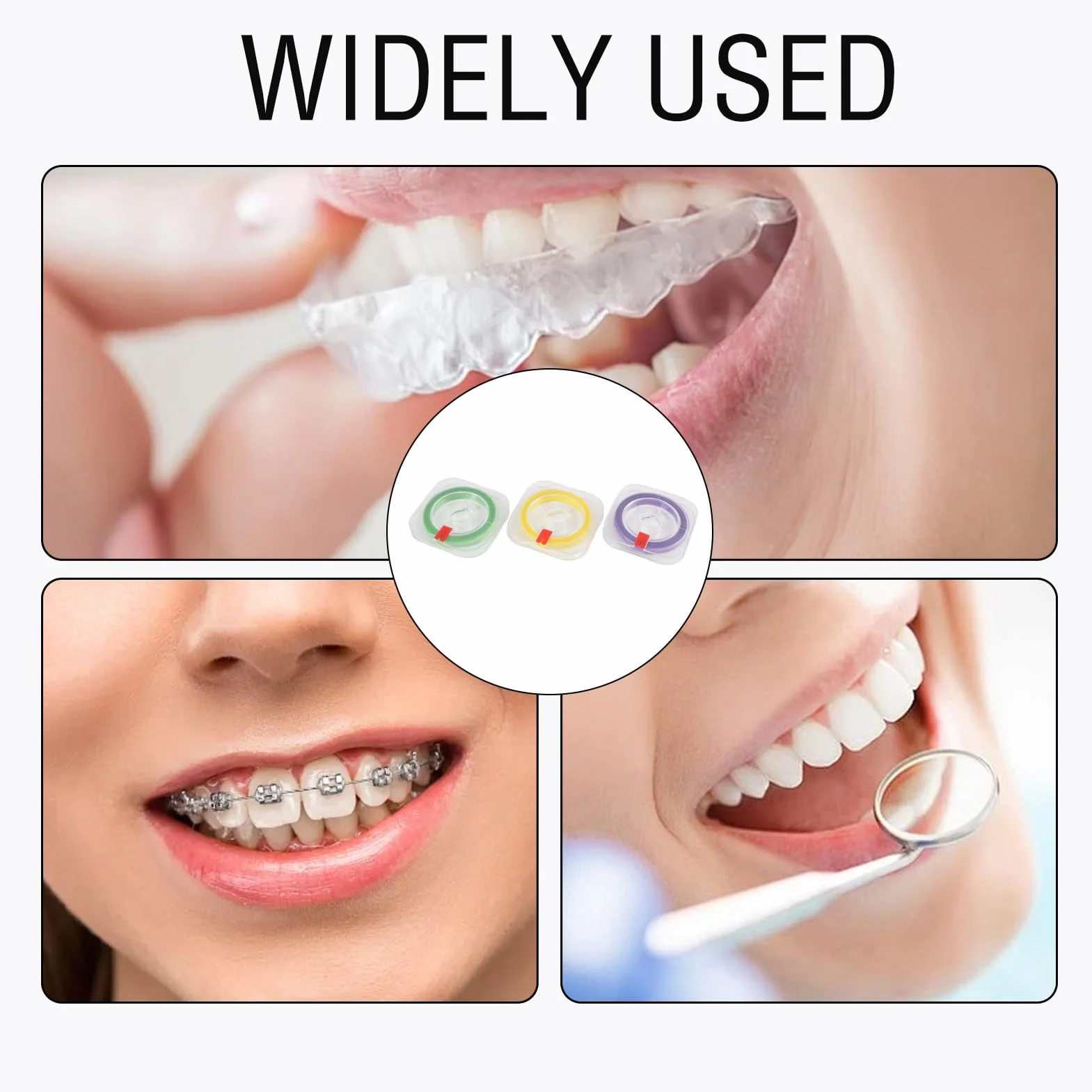 Tiras Abrasivas Dentales 4 mm x 6 m, Grano Grueso Medio Fino, Limpieza Interdental