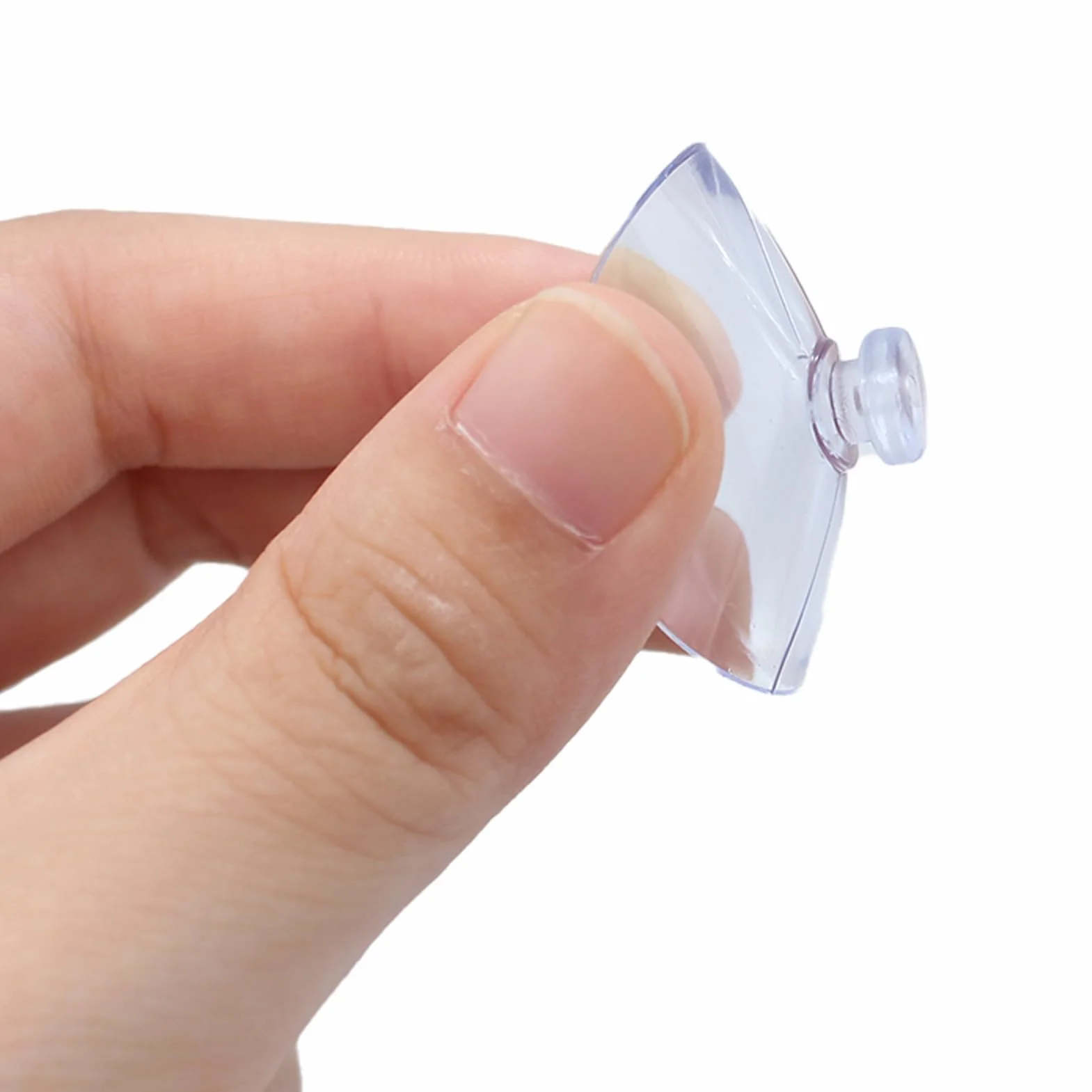 Ventosas Transparentes de PVC 30mm 10 Piezas para Cristal Baño Armario