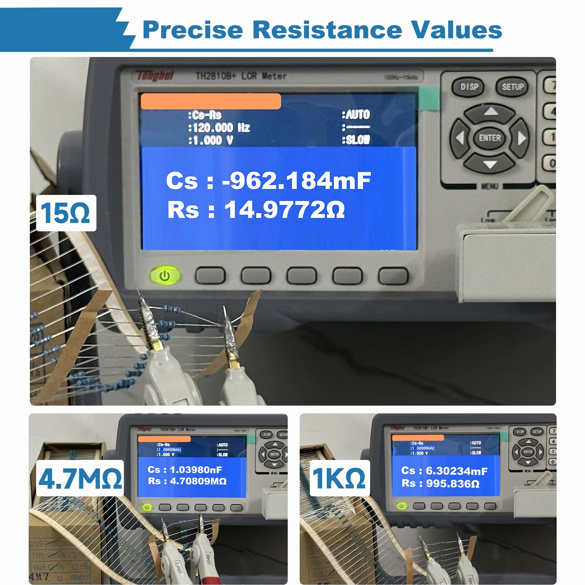 Miuzei 1475 Piezas Surtido de Resistencias Electronica Kit 1/4W ±1% 0 Ohm a 5.6M Ohm alta precisión