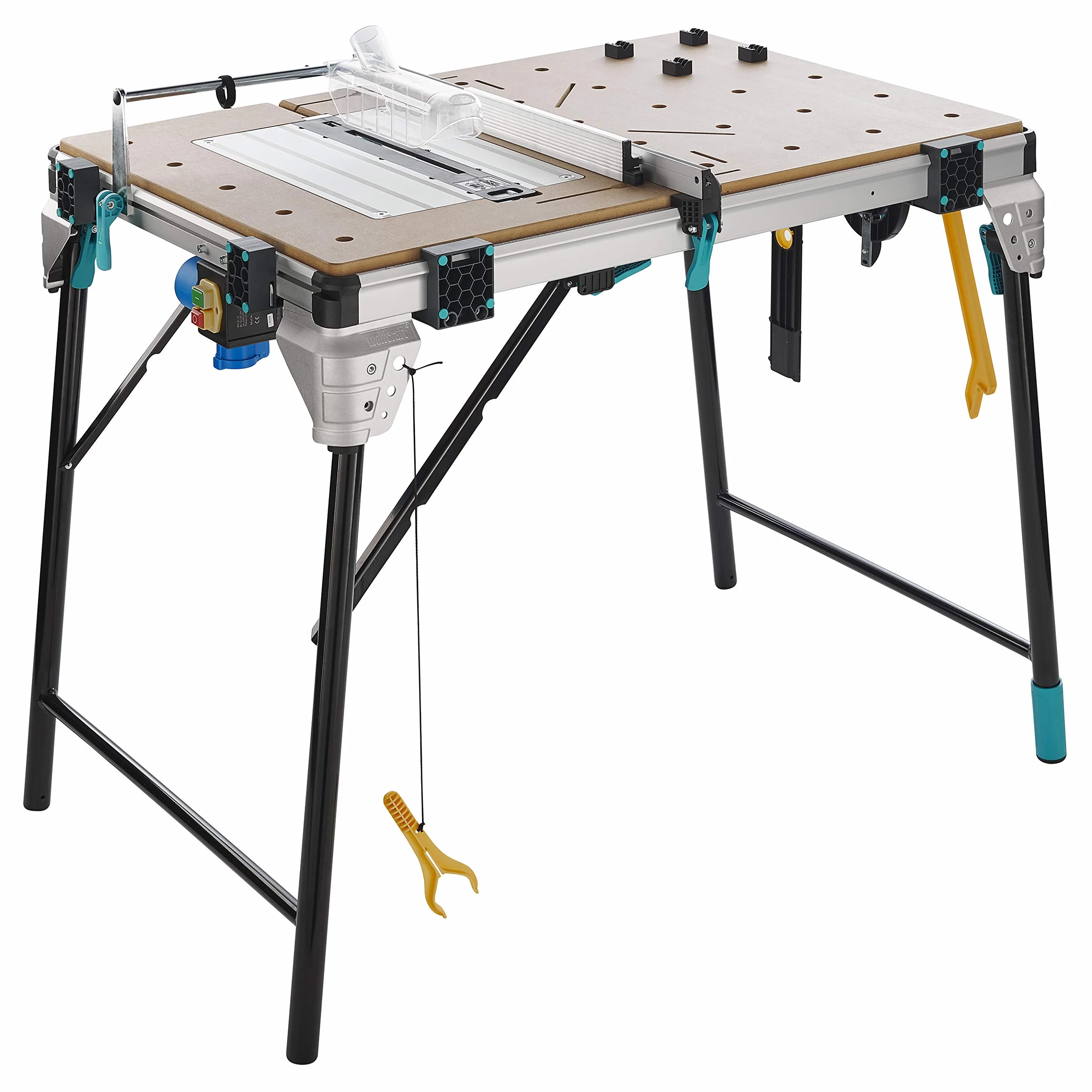wolfcraft MASTER cut 2600 Banco para máquinas plegable 6 funciones Estación de trabajo profesional