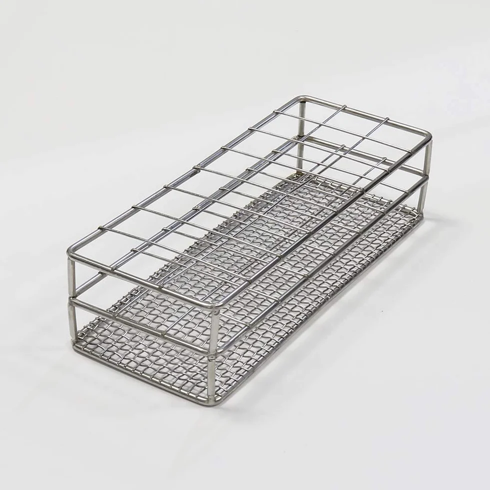 Soporte para tubos de ensayo de acero inoxidable y aluminio ULAB Scientific