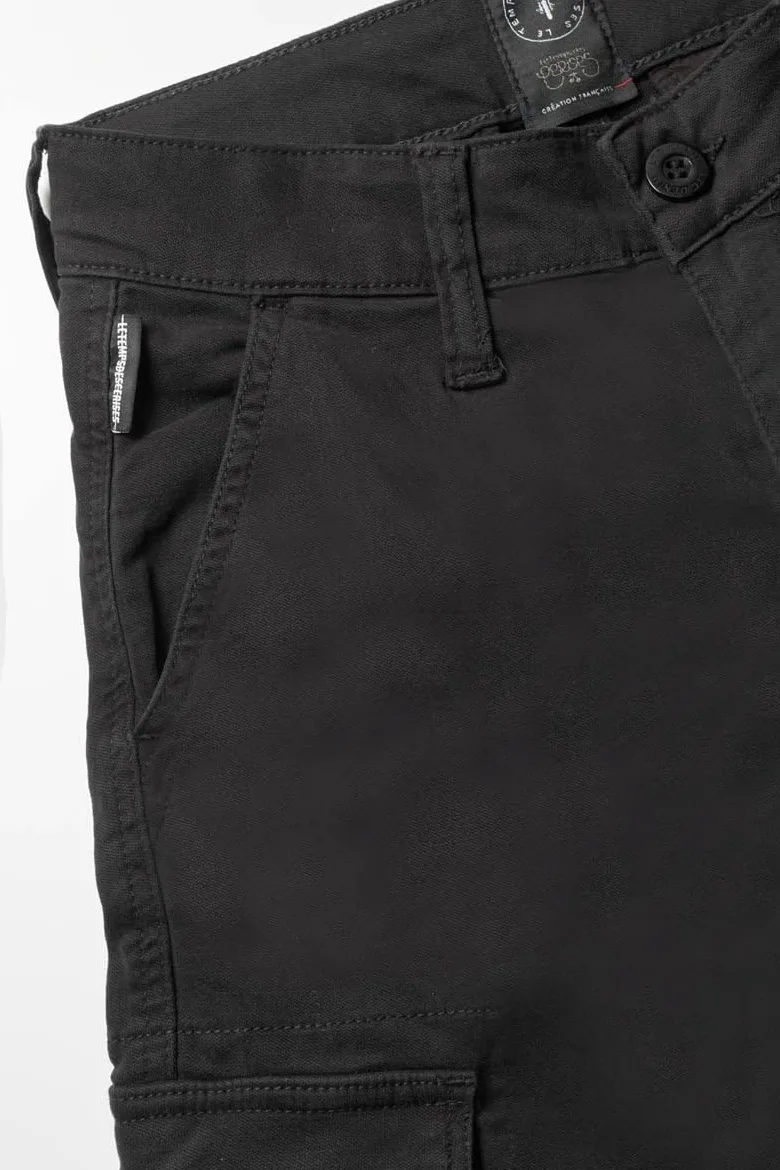 El Tiempo de Cerezas Pantalones Kalvin Tapered Arqueado Negro