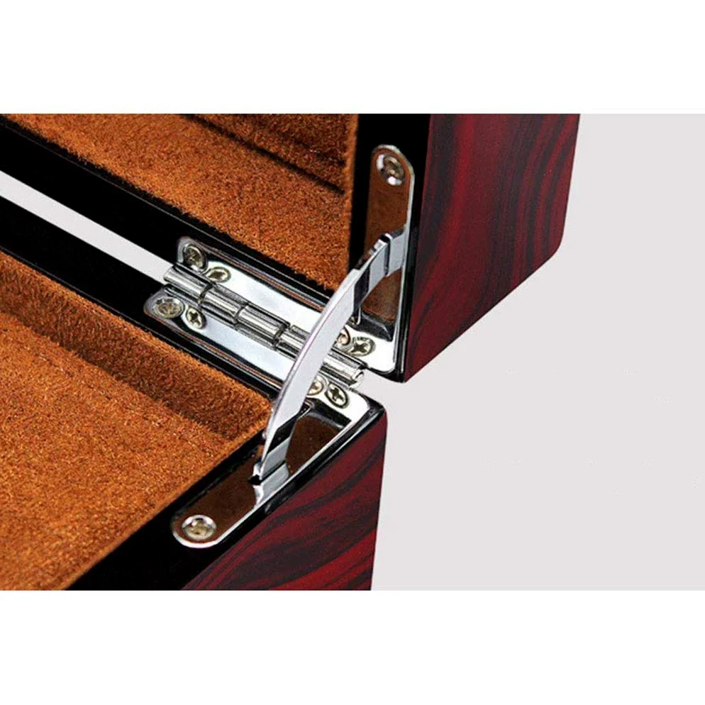 XBTGS Caja de reloj de madera – Caja de regalo de colección de joyas con patrón de madera maciza con cerradura,