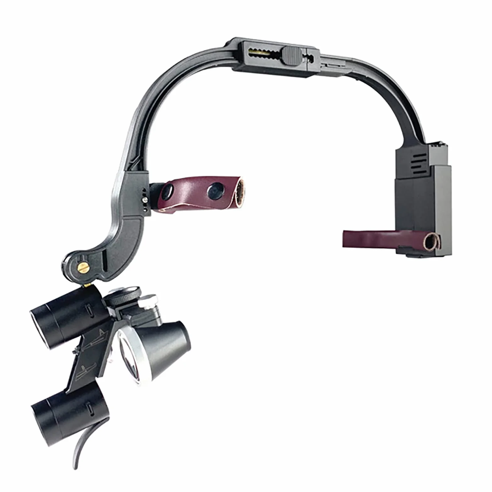 Lupas dentales 2.5X 3.5X con luz LED montadas en la cabeza binoculares quirúrgicas