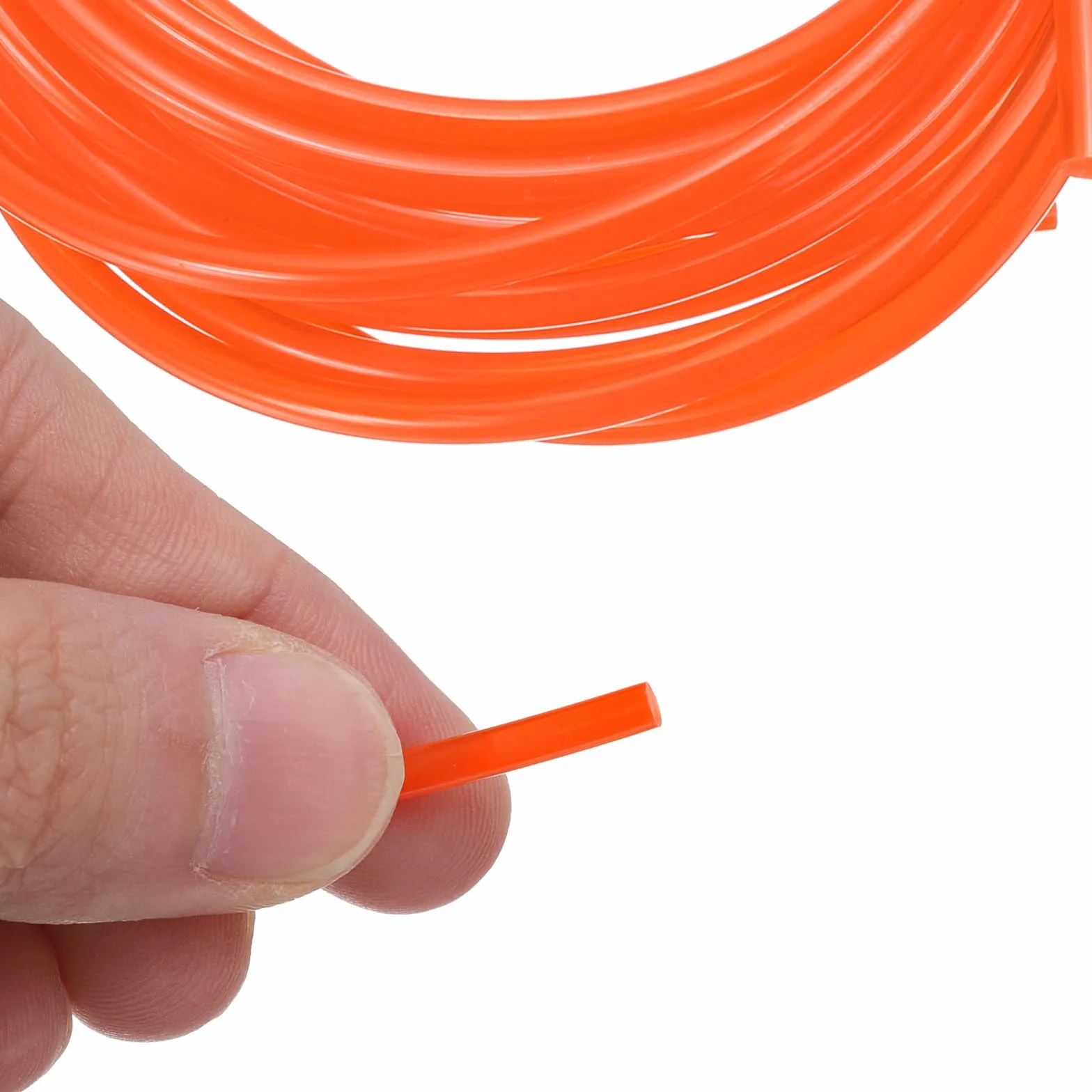 QUARKZMAN Correas Redondas de Poliuretano 3 mm 3 Metros PU para Transmisión Lisa Naranja