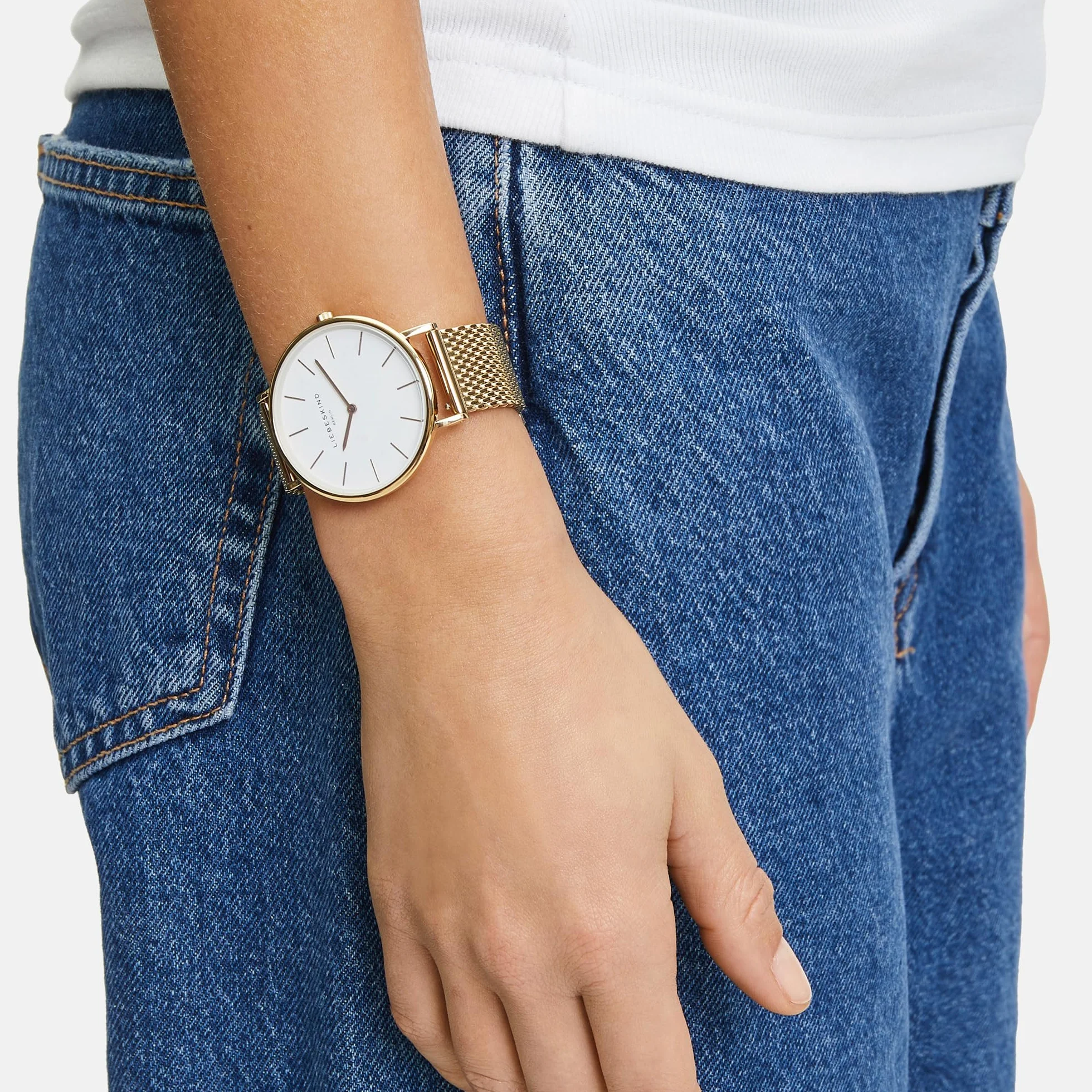 Liebeskind Berlin Set aus Reloj de Pulsera y Beadarmband LS-0092-MQB Plata