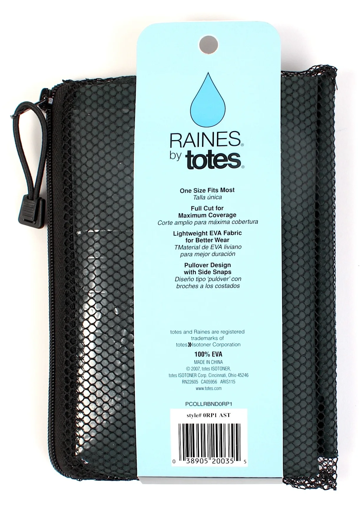 totes Rain Poncho Poncho de lluvia Hombre (Pack de 1)