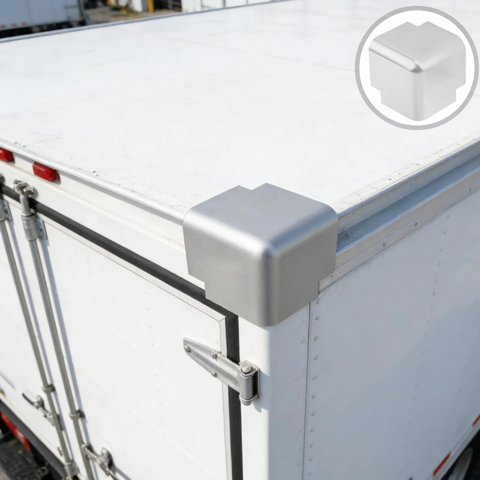 Operitacx 2 Piezas Protector de Esquinas de Aleación Resistente Deformación Intemperie para Cajas y Bordes de Camión