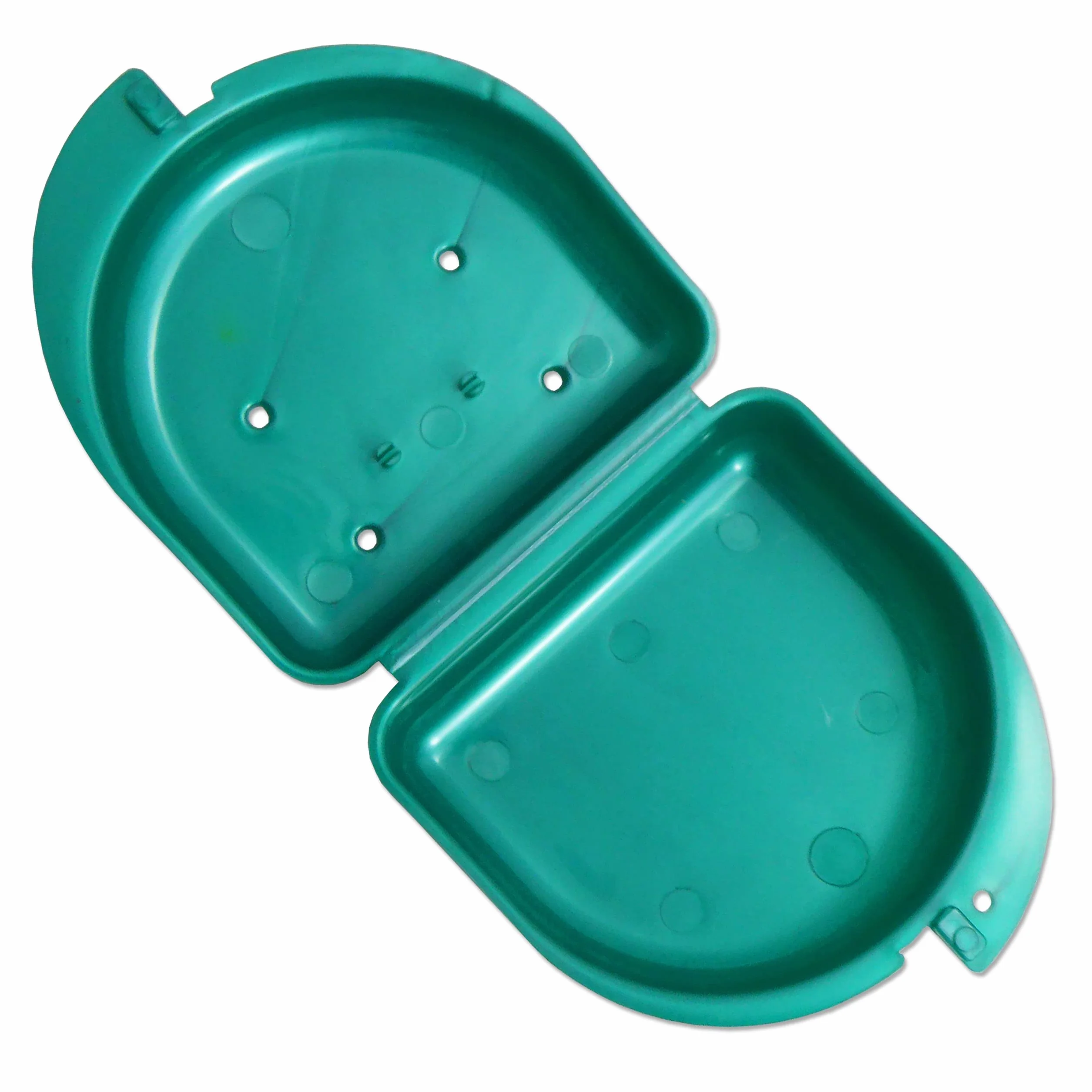 Fundas protectoras bucales para retenedores ortopédicos, aparatos dentales deportivos, dentaduras postizas (morado y verde)