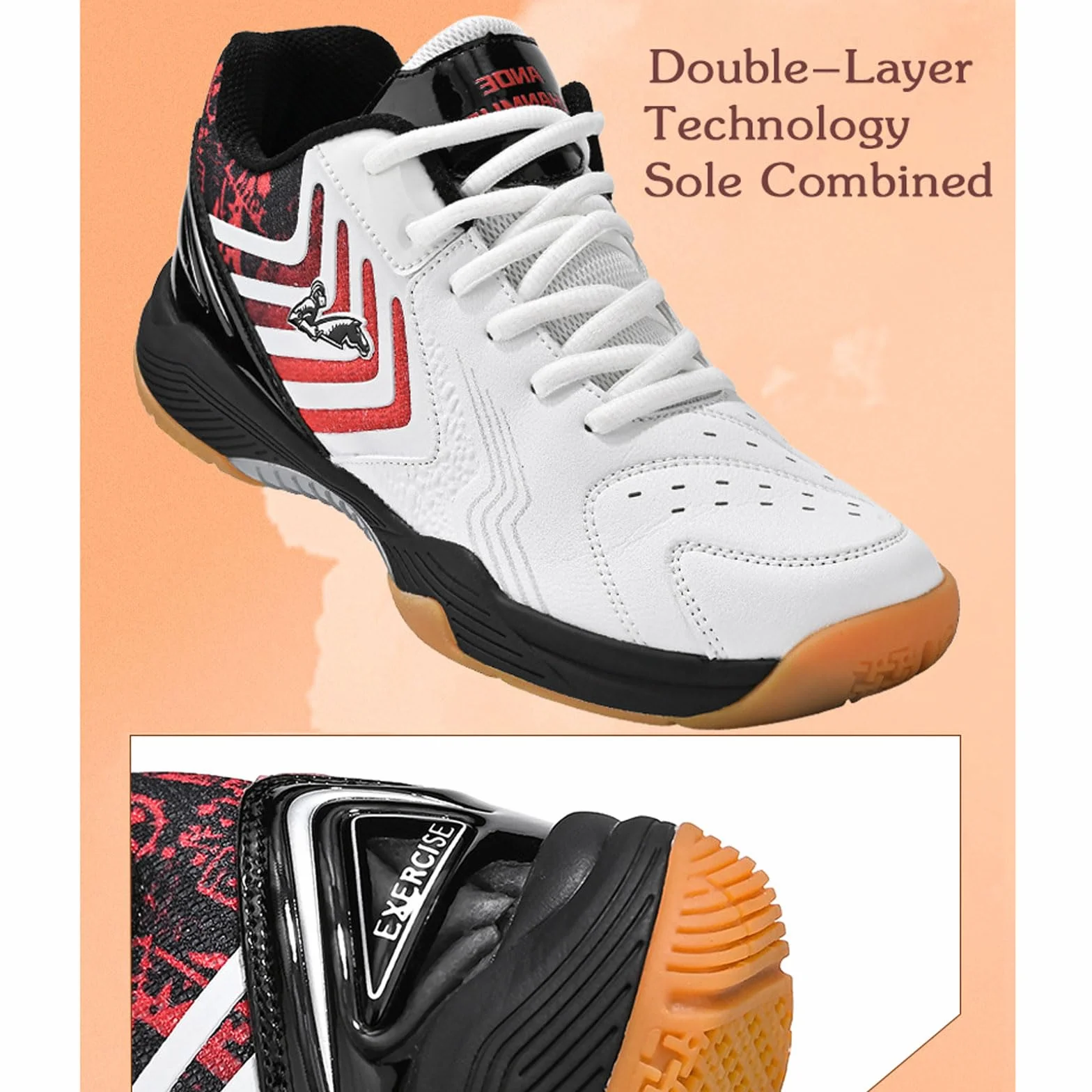 Zapatillas De Voleibol,Zapatos De BáDminton Hombre,Zapatillas Tenis Antideslizante Zapatillas Voleibol Hombre Ligero Zapatos Deportivos Transpirable para Hombre Adulto Fitness Bádminton