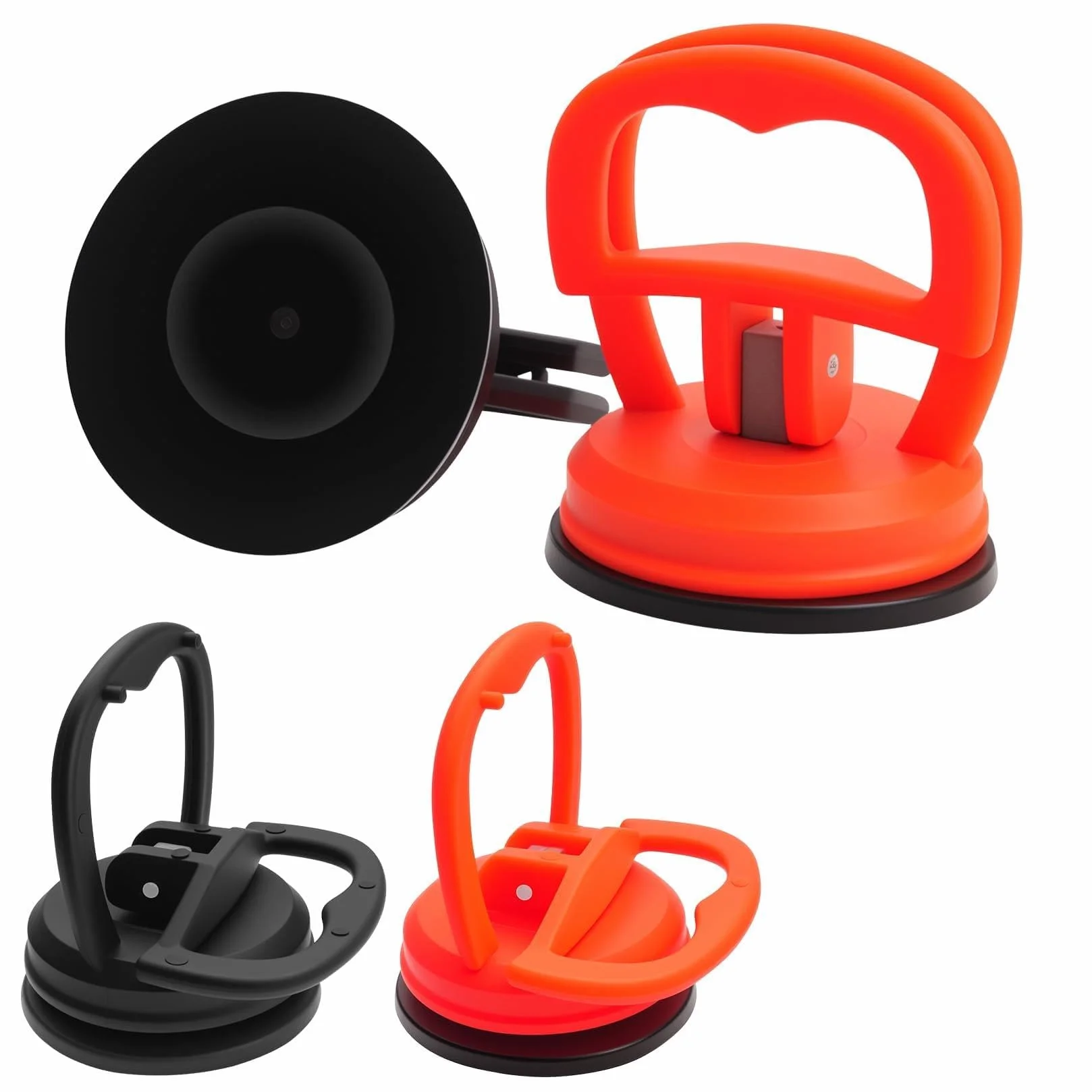 Ventosas para Coche Sacabollos, Kit de Reparación de Extractor de Abolladuras, 4 Piezas para Cristales y Pantallas
