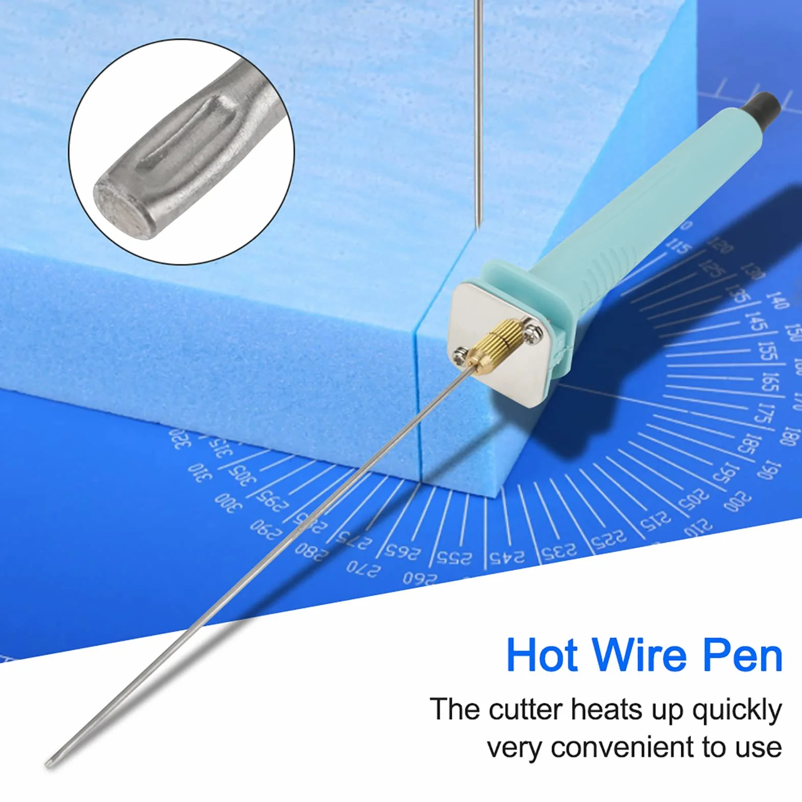 Máquina de Corte de Poliestireno Eléctrico Bolígrafo Cortador de Alambre Caliente 15 cm 9V 6A
