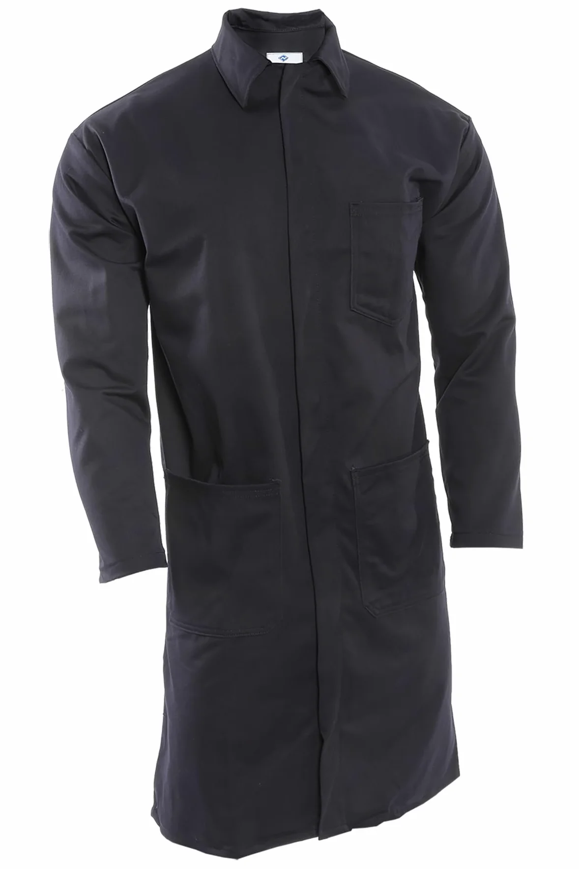 Seguridad nacional Apparel c09up hilos bata de laboratorio, 88% algodón, 12% nailon fr, azul marino
