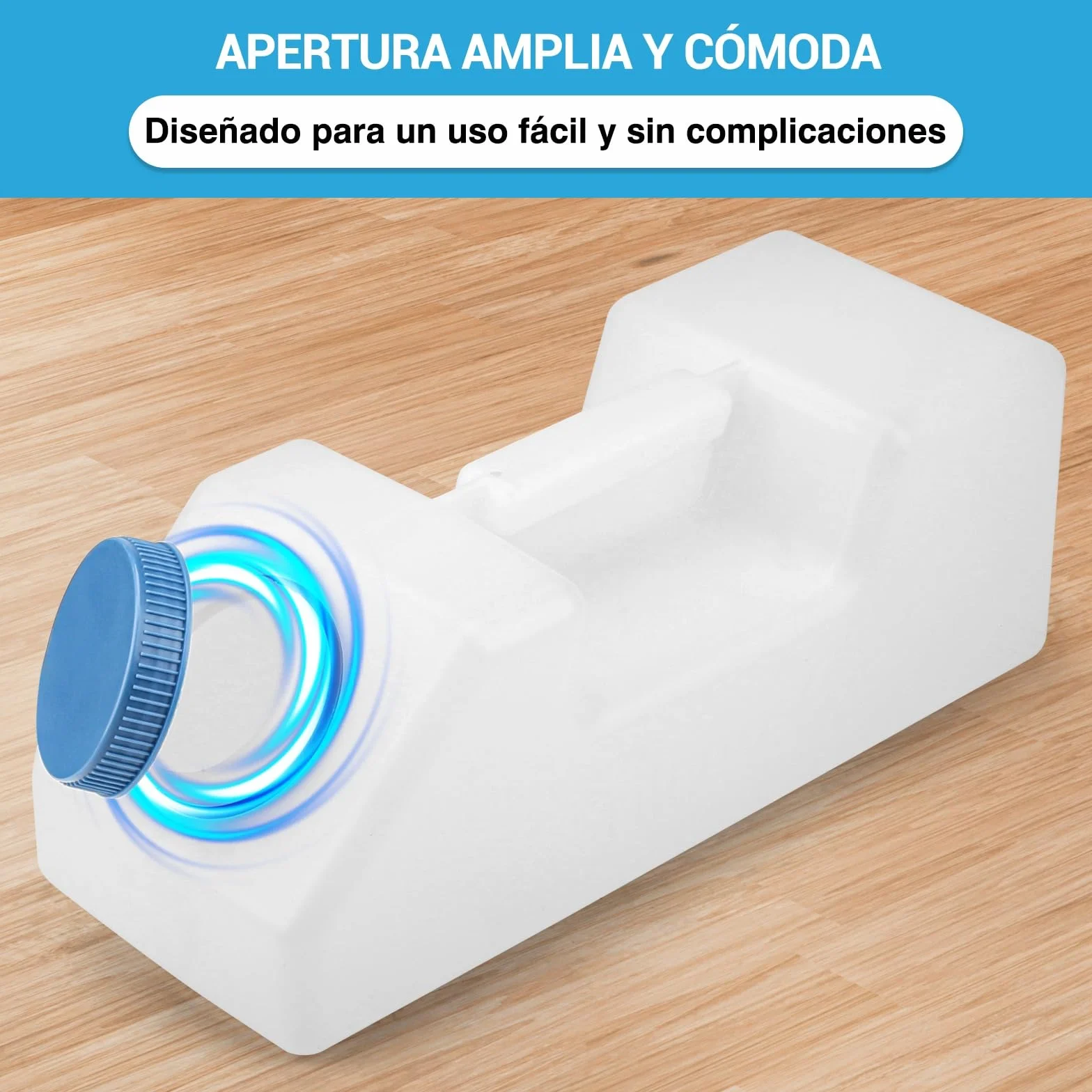 Tilcare Urinarios Portátiles para Hombres Antiderrame 3000 ml 101 Oz Brillante en la Oscuridad