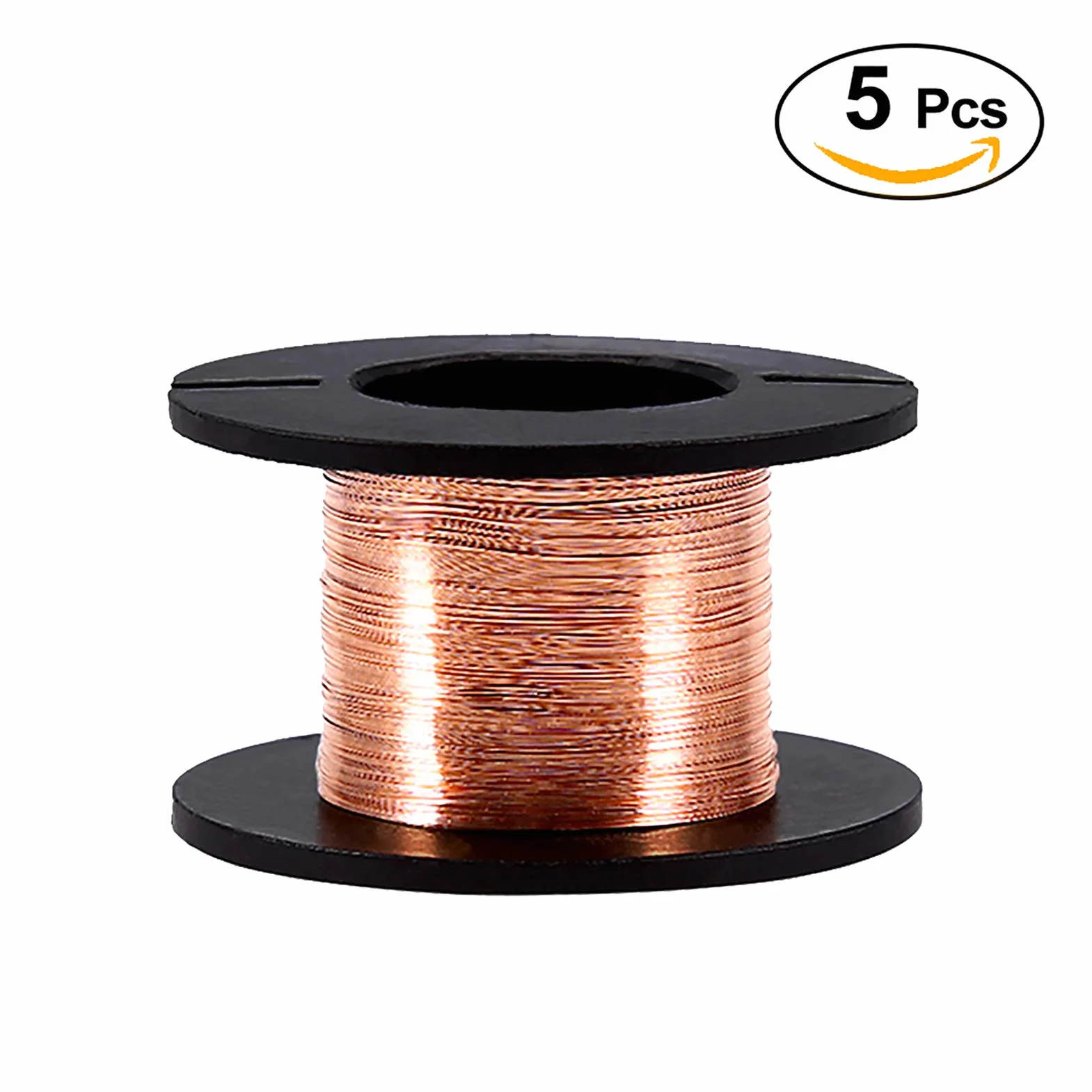 Alambre de cobre esmaltado 0,1 mm, 5 piezas, Hilo de bobina para soldar