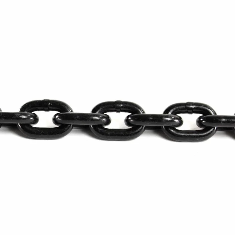 Cadena de acero por metro 6mm 3m negra cadena metálica de hierro al carbono para ancla ropa